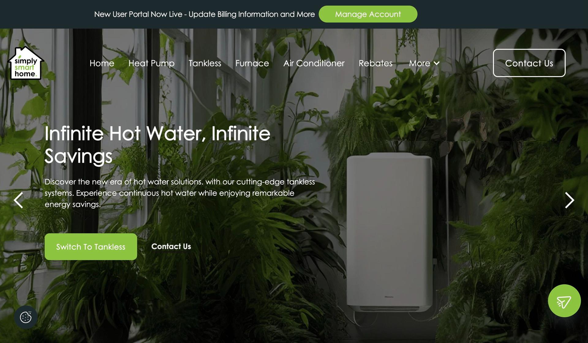 Simply Smart Home-hvac websites