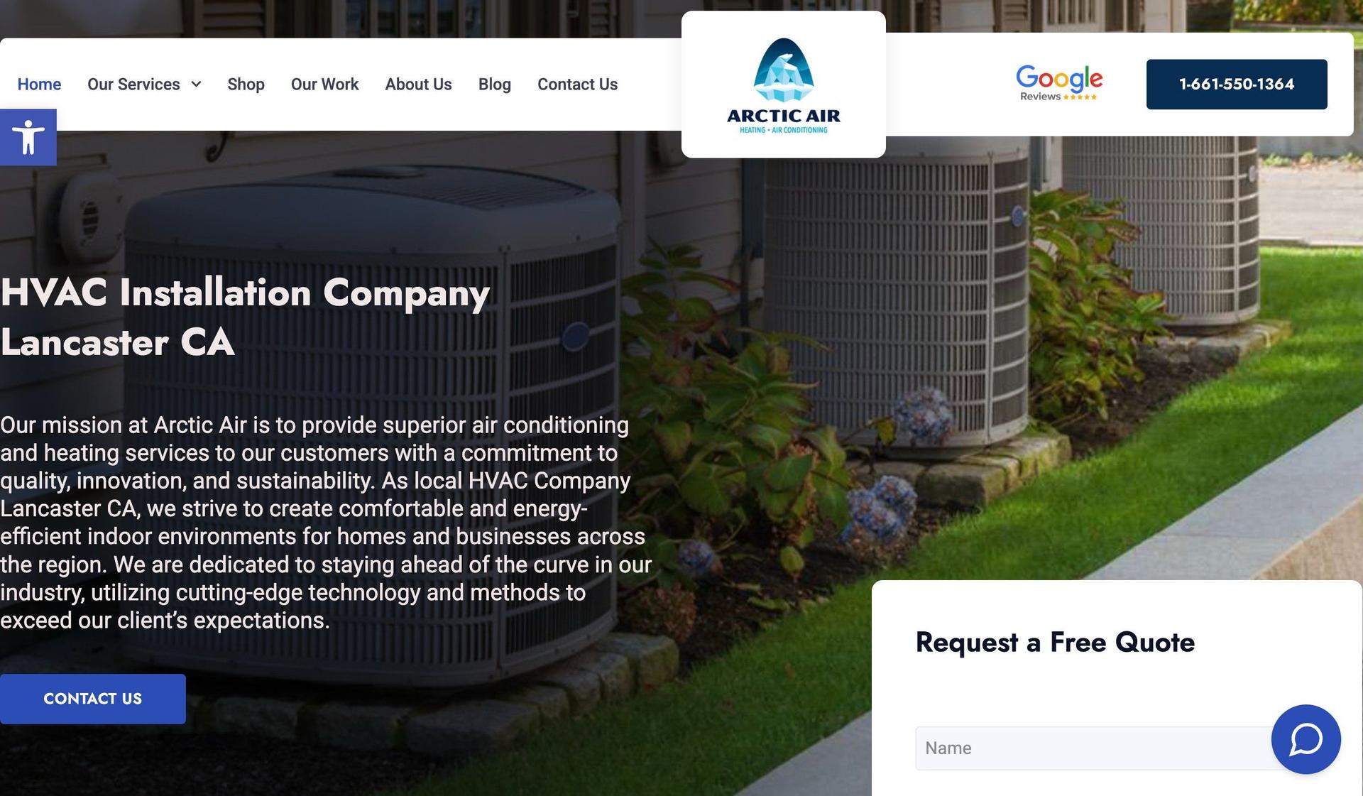 Arctic Air-hvac websites