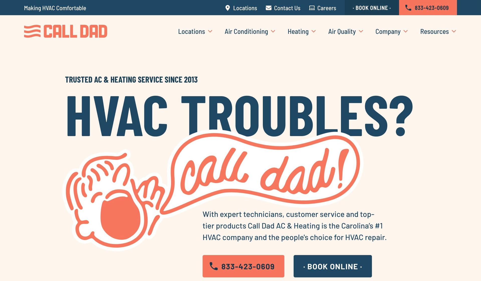 Call Dad-hvac websites