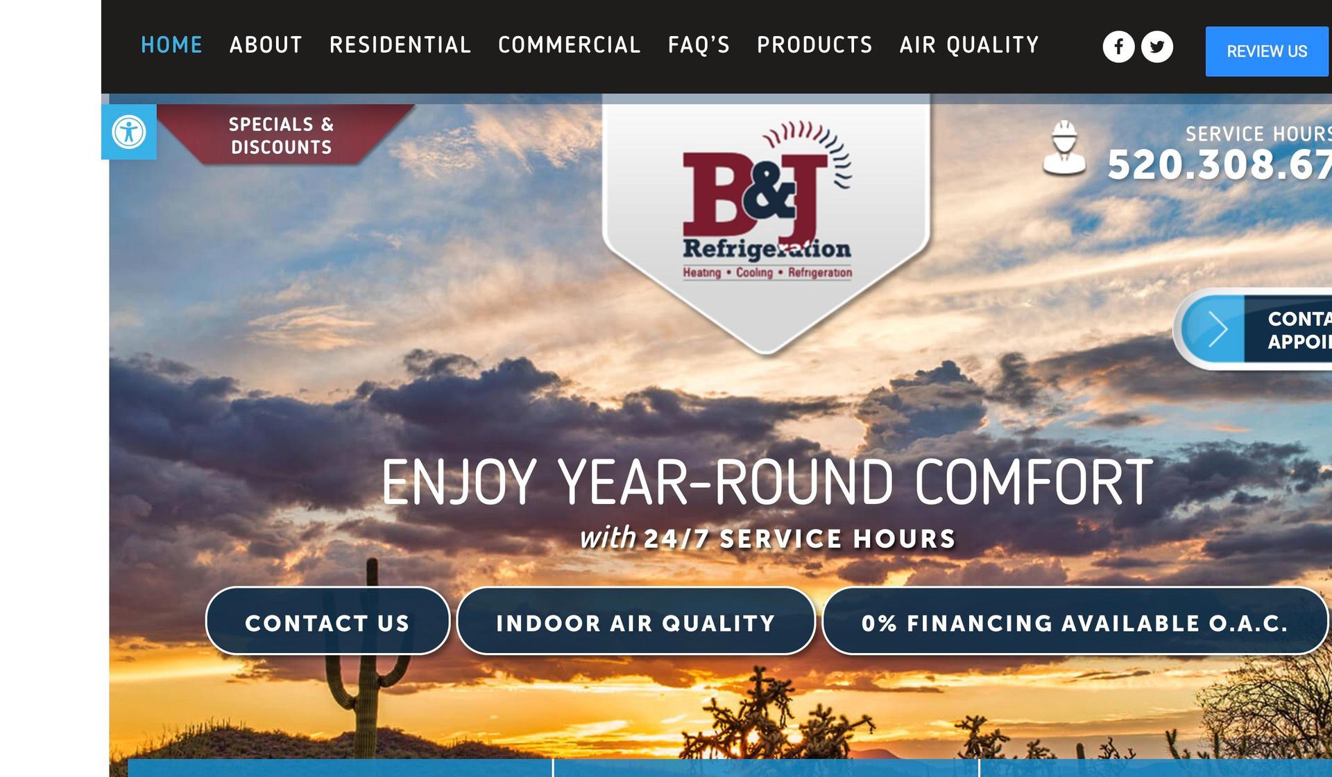 BJ Refrigeration-hvac websites