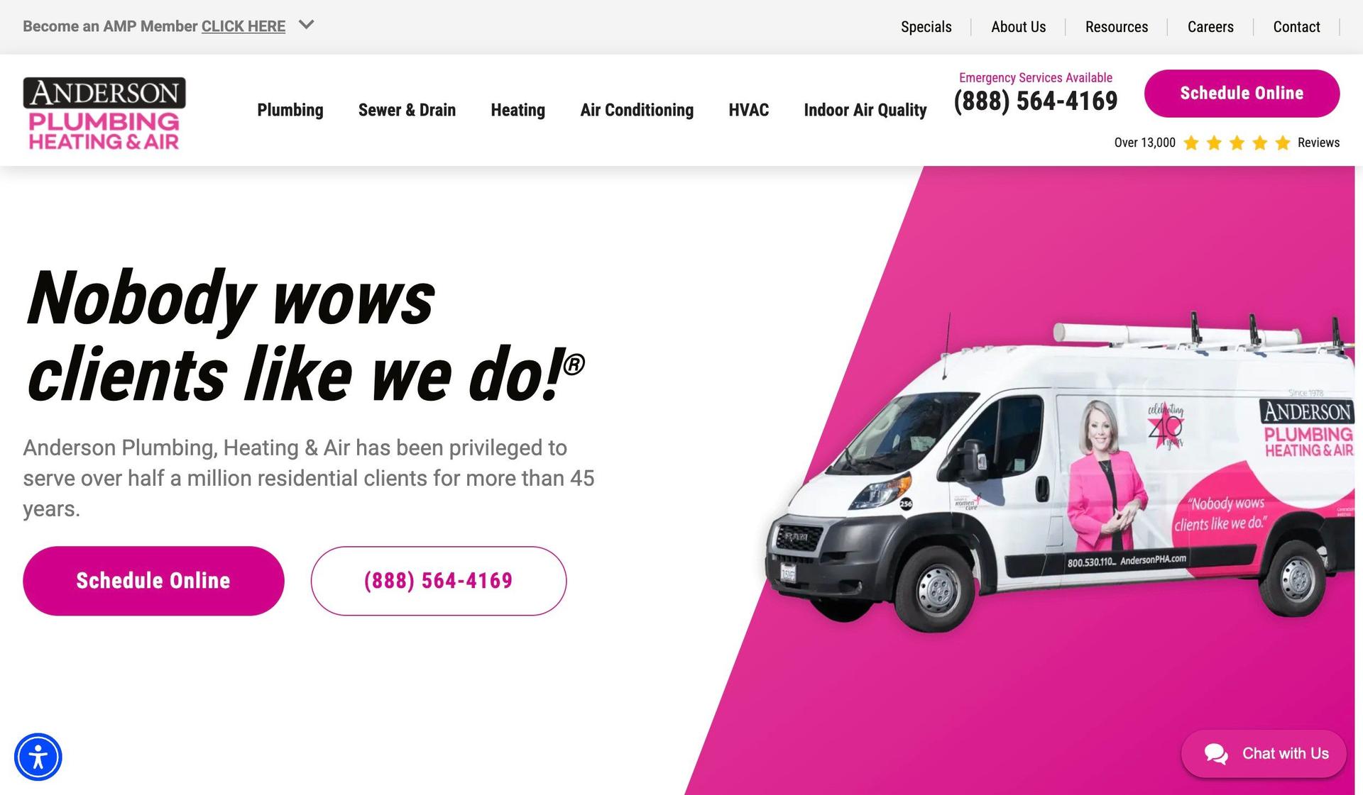Anderson Plumbing Heating and Air-hvac websites
