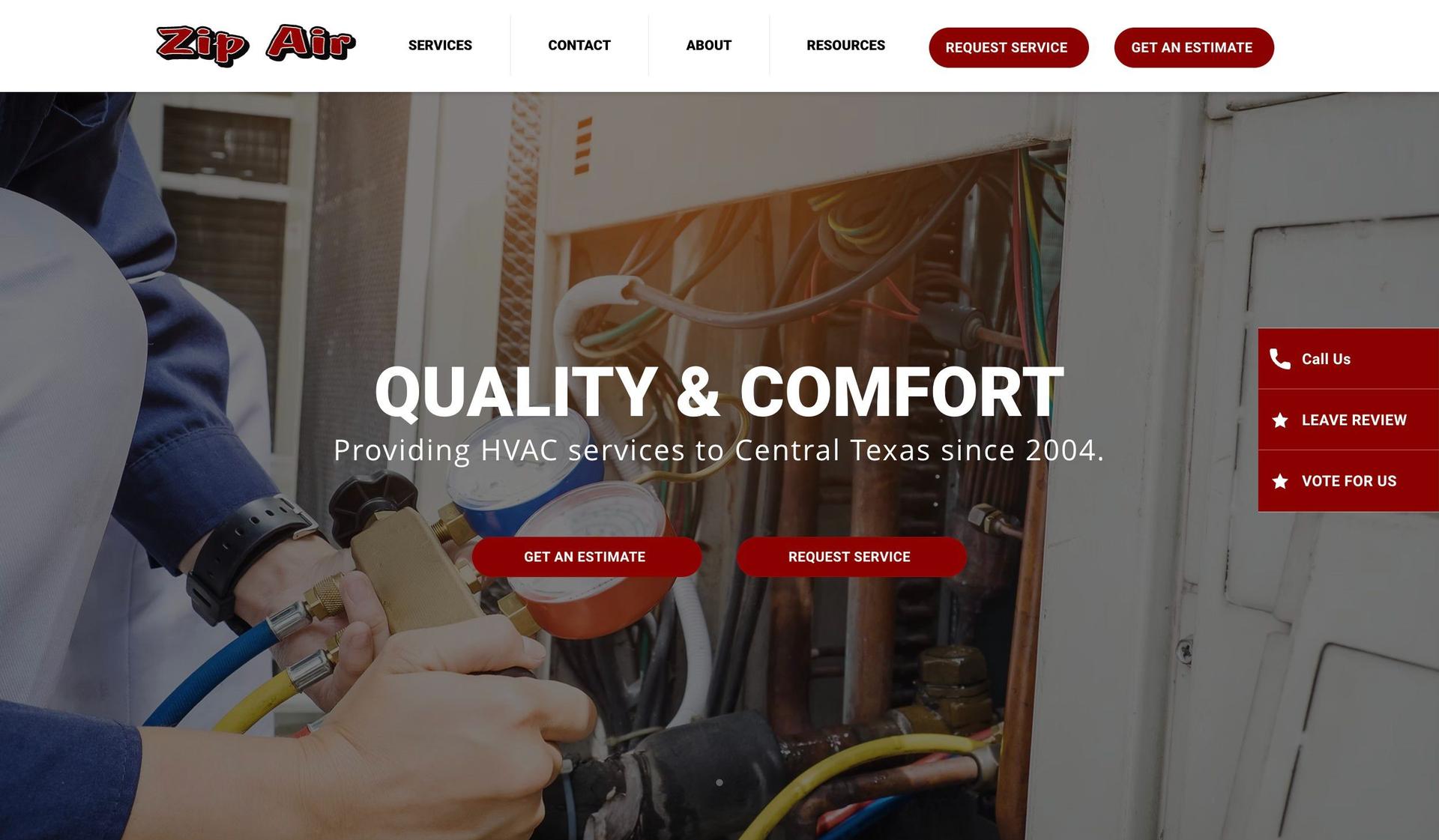 Zip Air Waco-hvac websites