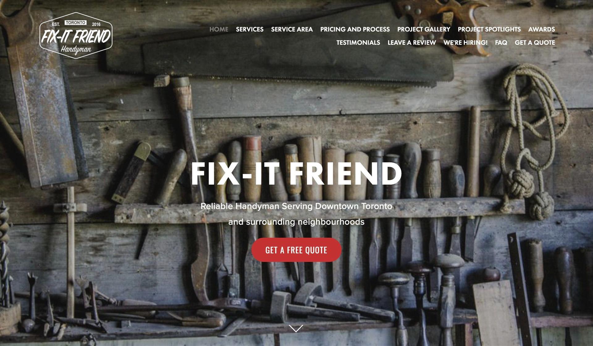 Fix-It Friend-handyman websites
