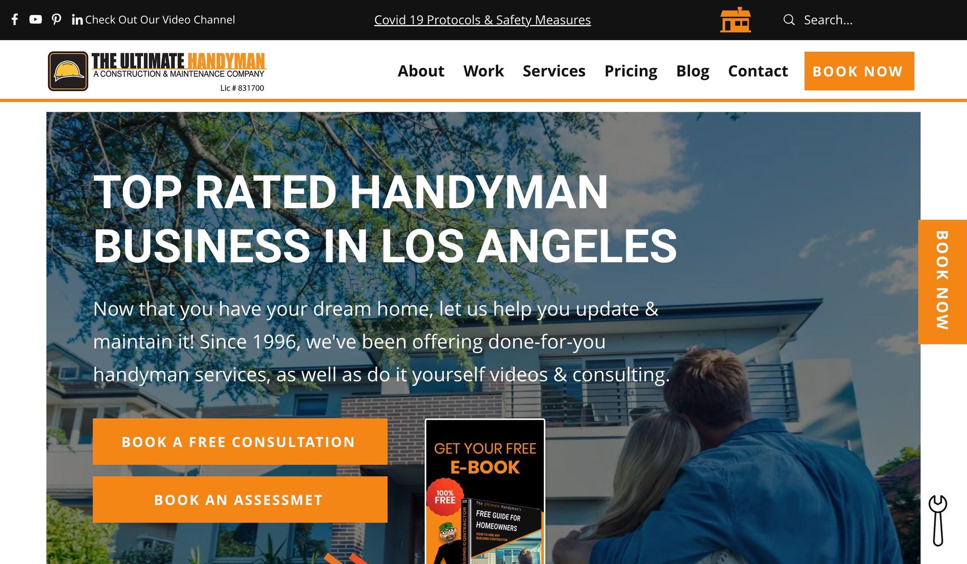 The Ultimate Handyman-orange websites