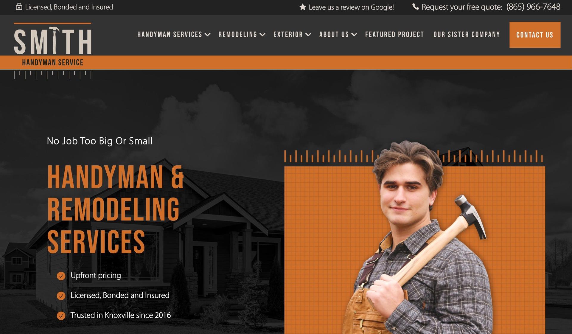 Smith Handyman Service-orange websites