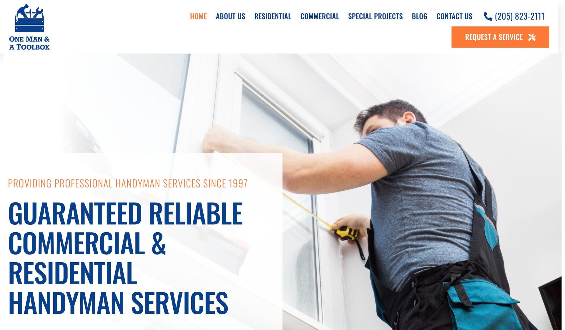 One Man Toolbox-handyman websites