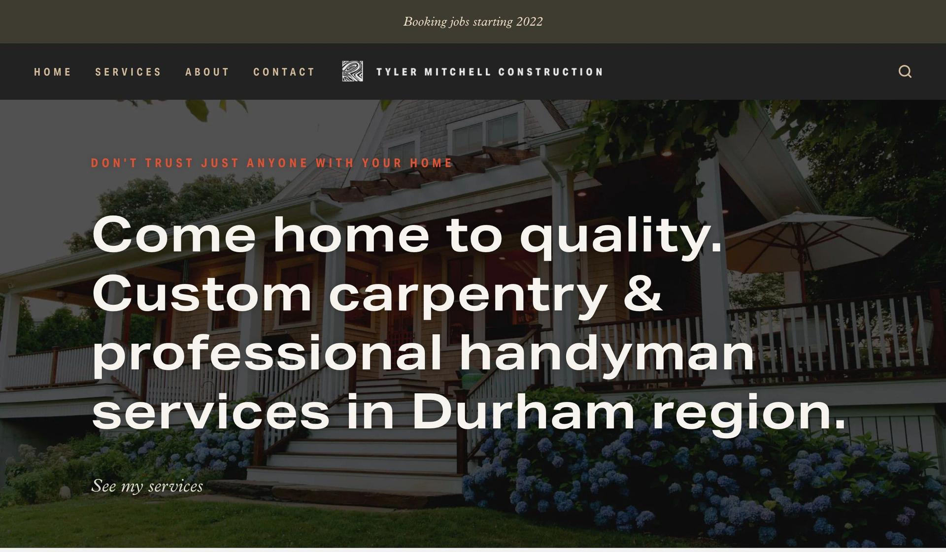 Tyler Mitchell Construction-handyman websites