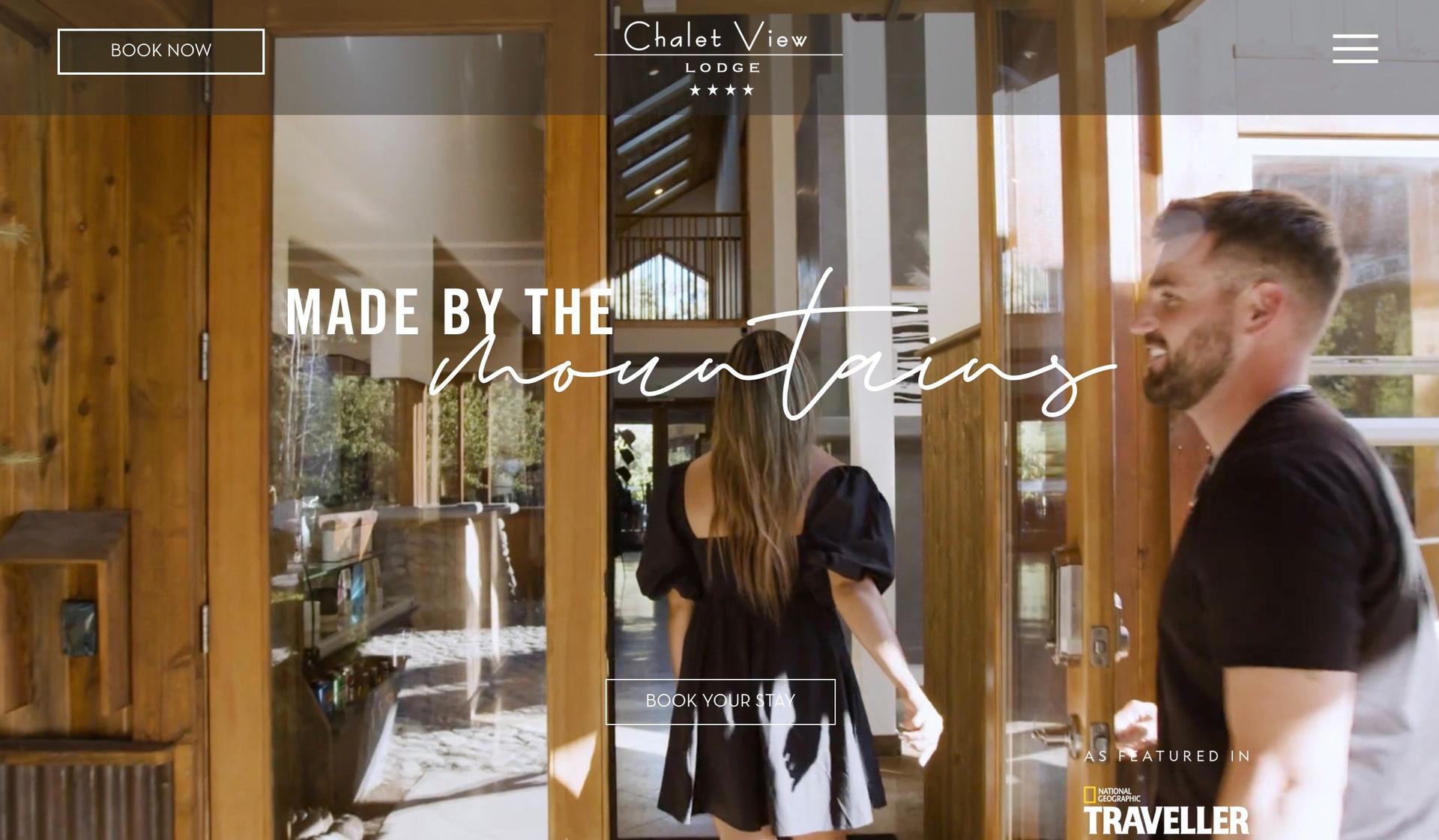 Chalet View Lodge-elegant website design examples