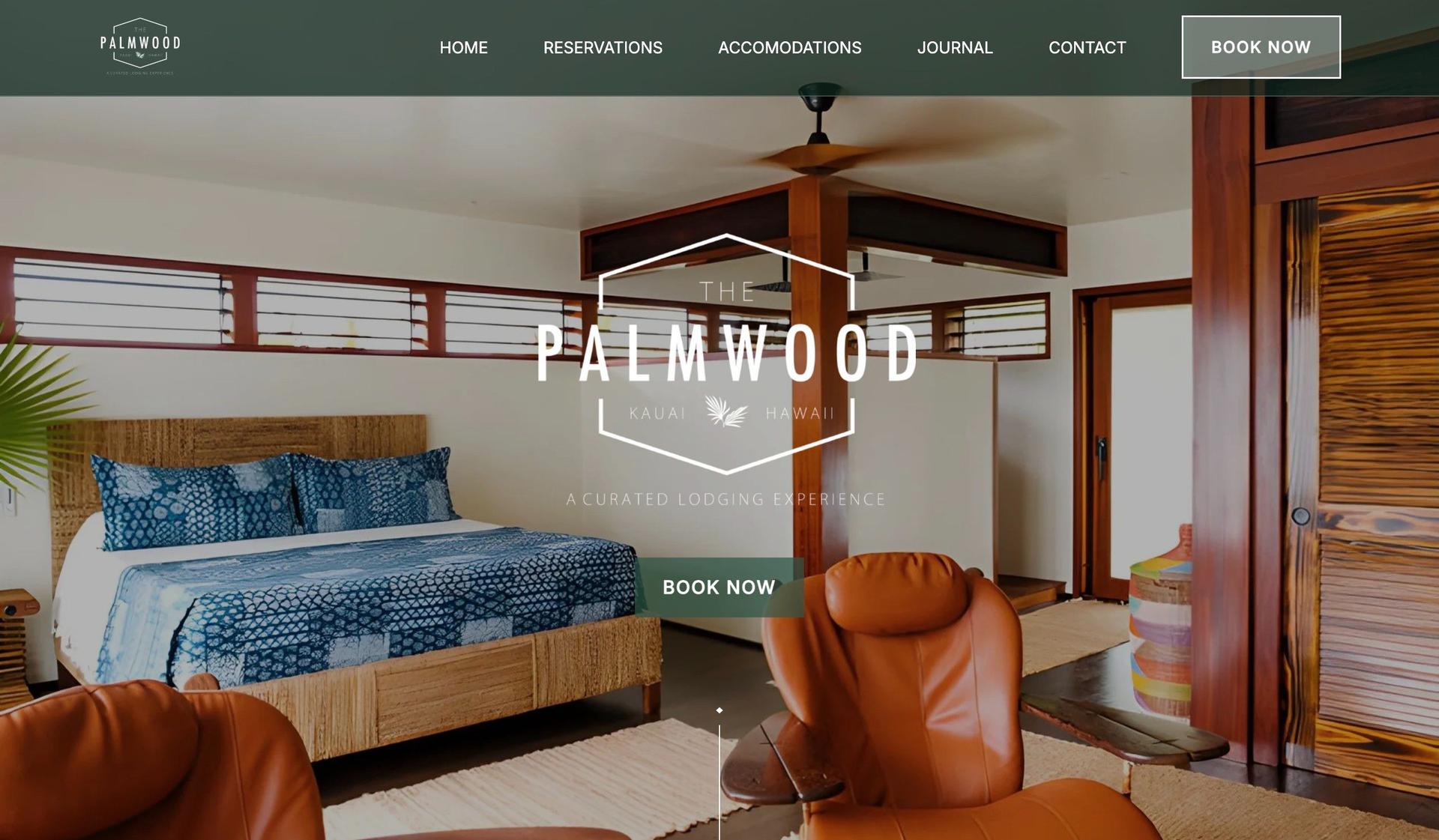 The Palmwood-hotel website examples