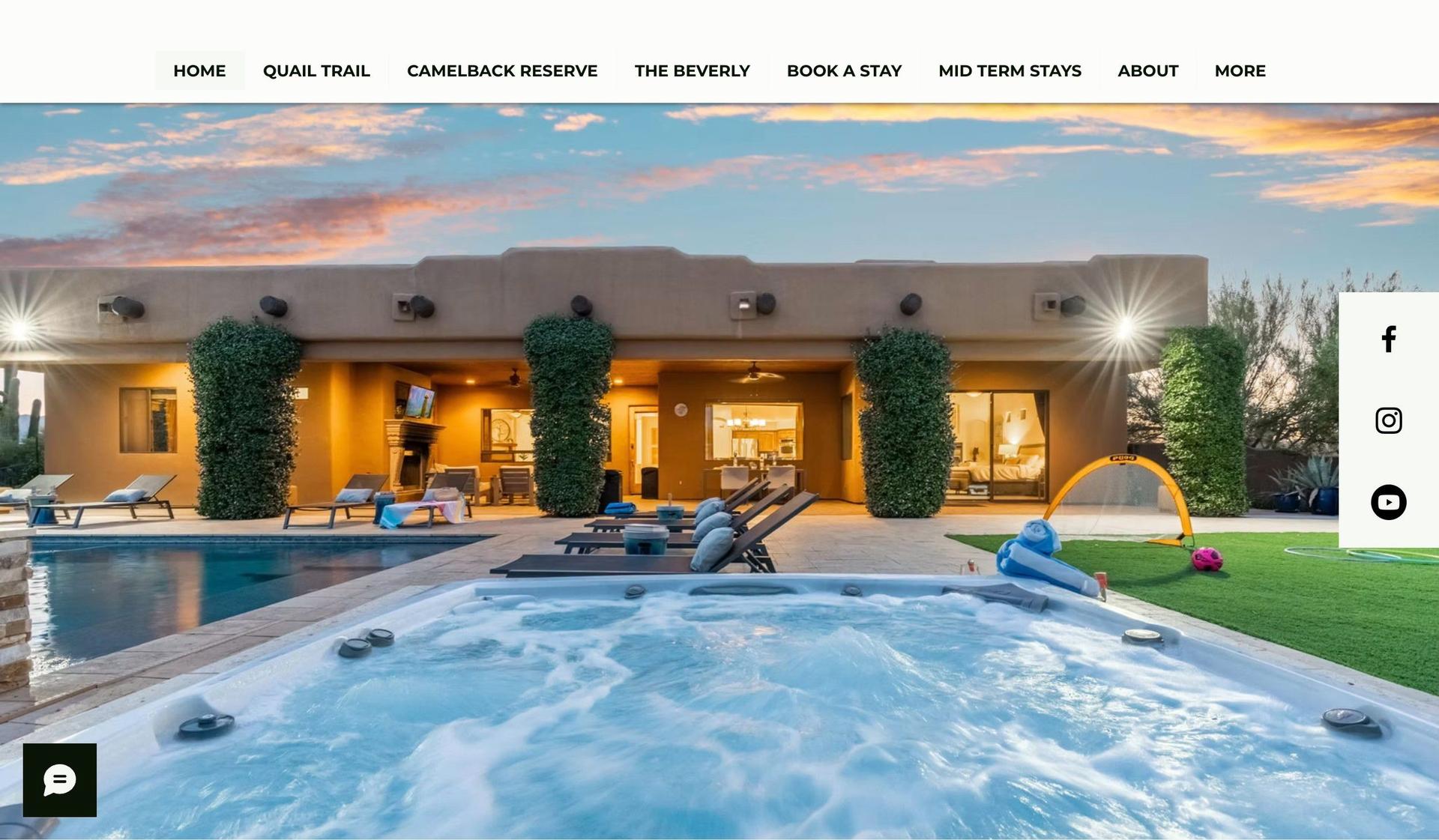 Sol de Scottsdale-hotel website examples