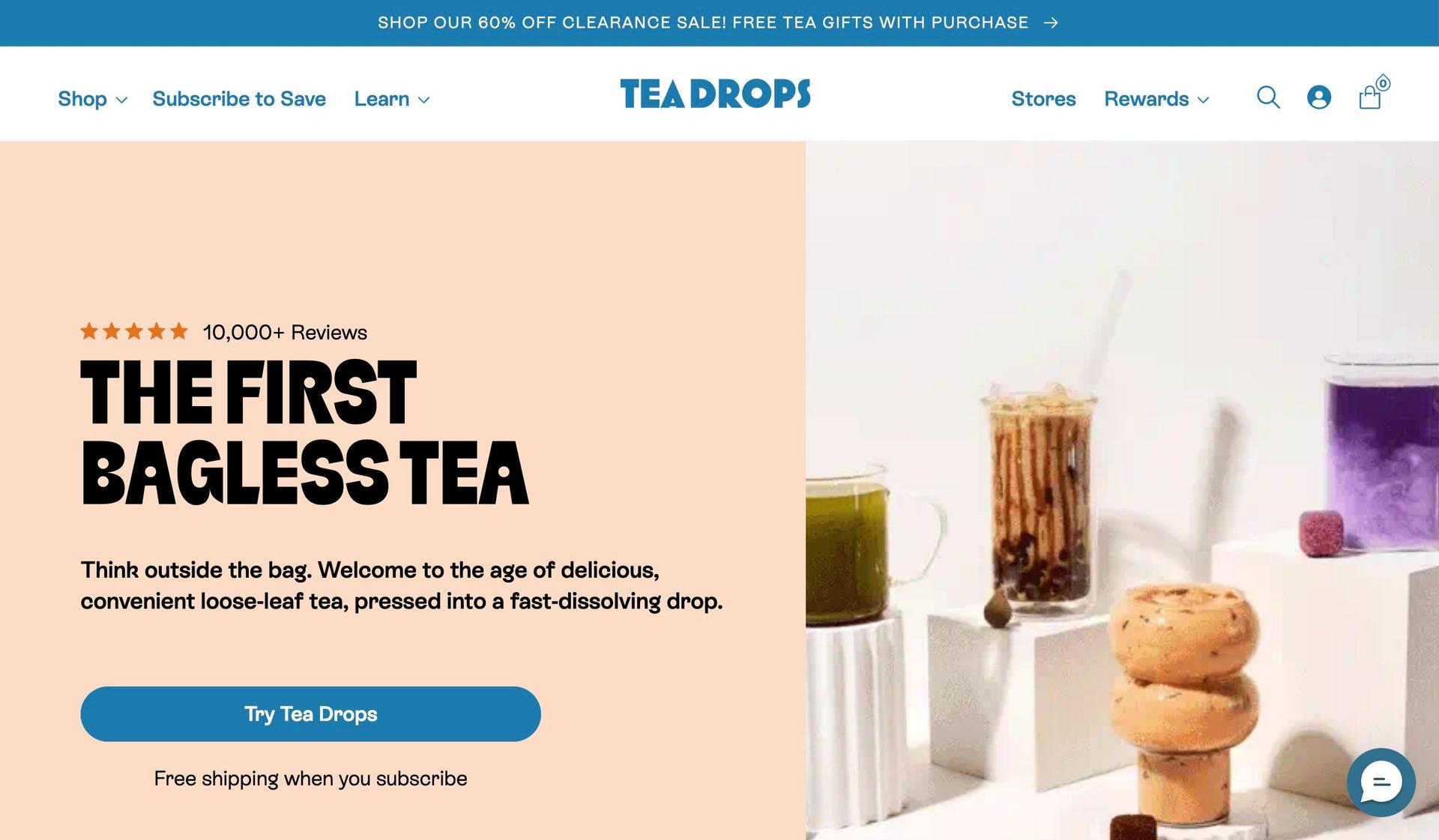 My Tea Drop-shopify dropshipping store examples