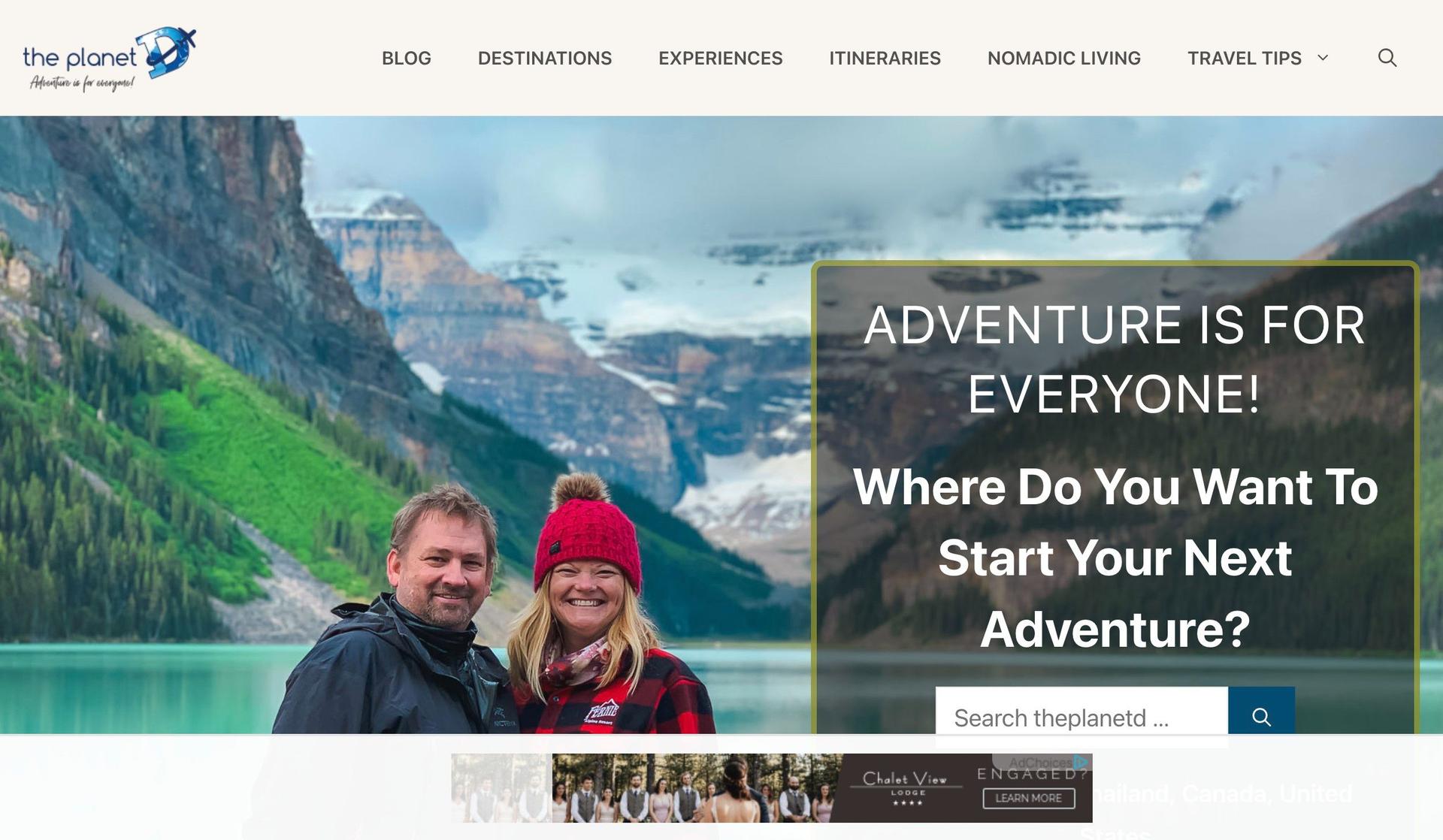 The Planet D-influencer website examples