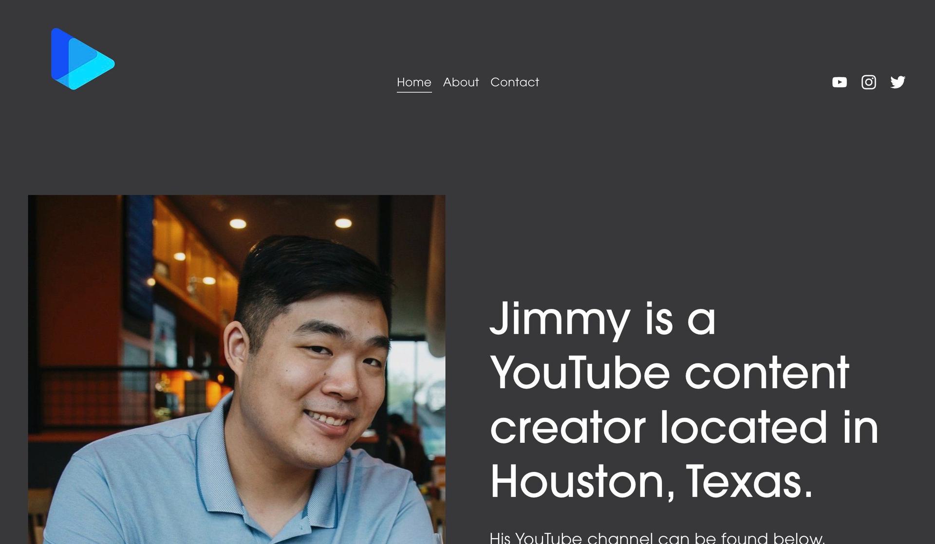 Jimmy Tries World-influencer website examples