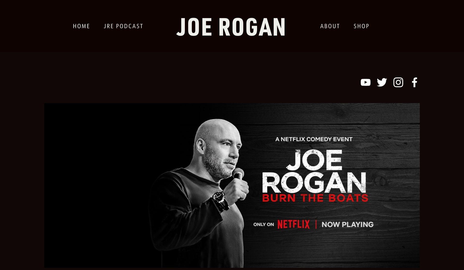 Joe Rogan-podcast websites