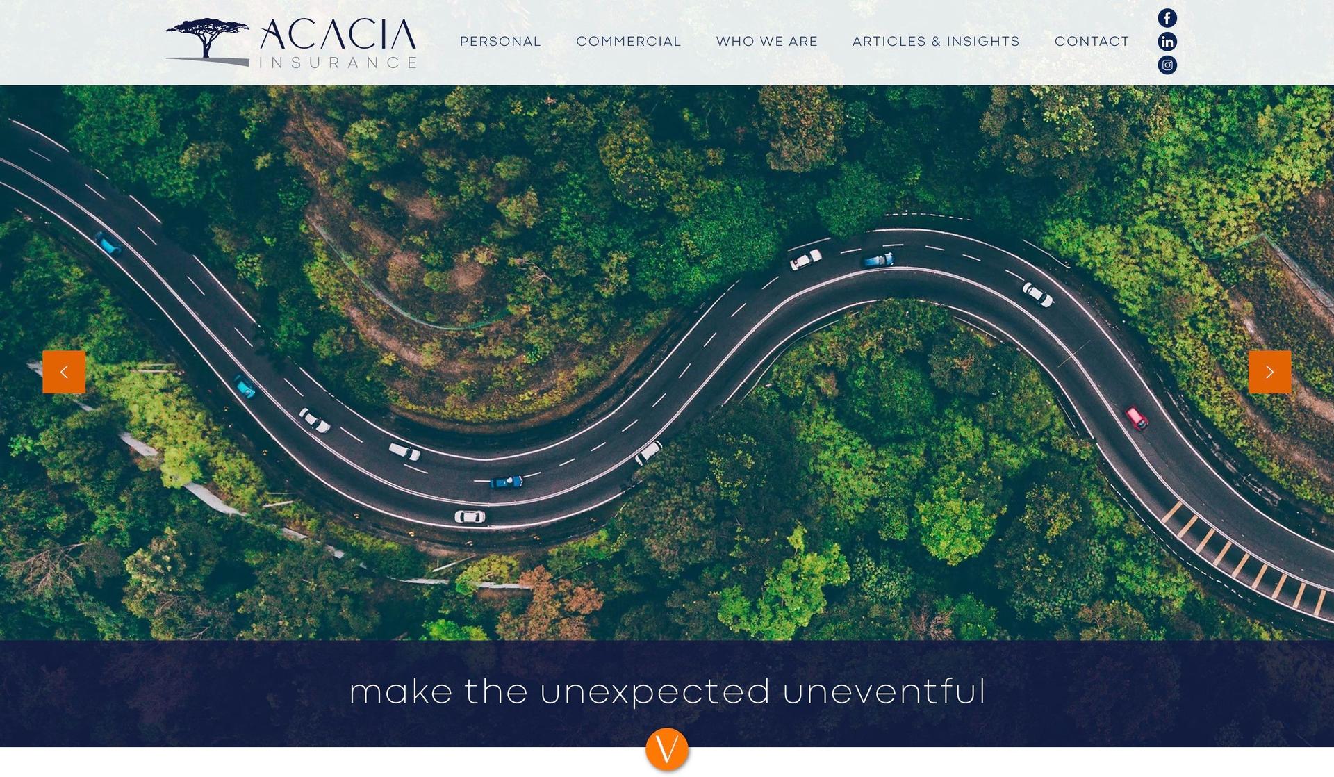 Acacia Insurance-insurance agent websites