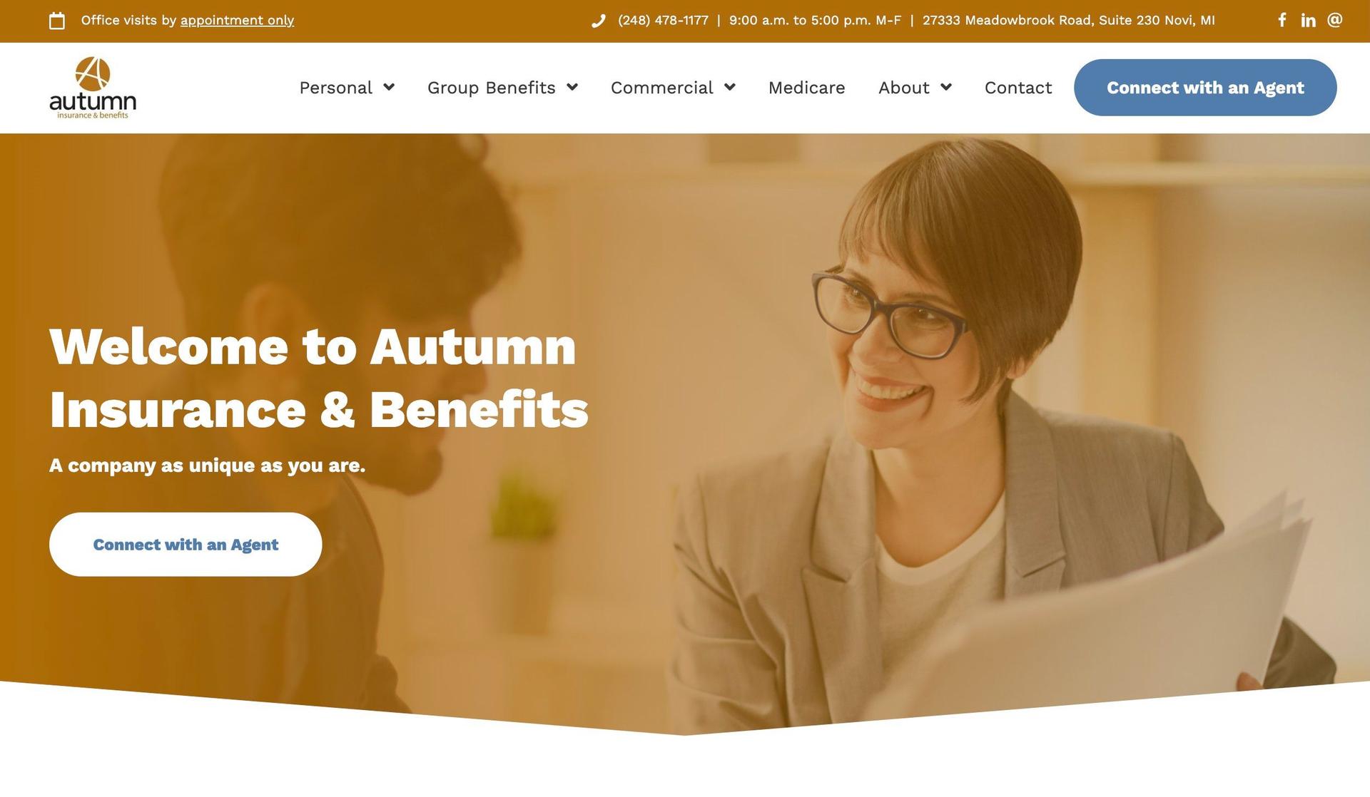 Autumn Insurance-insurance agent websites