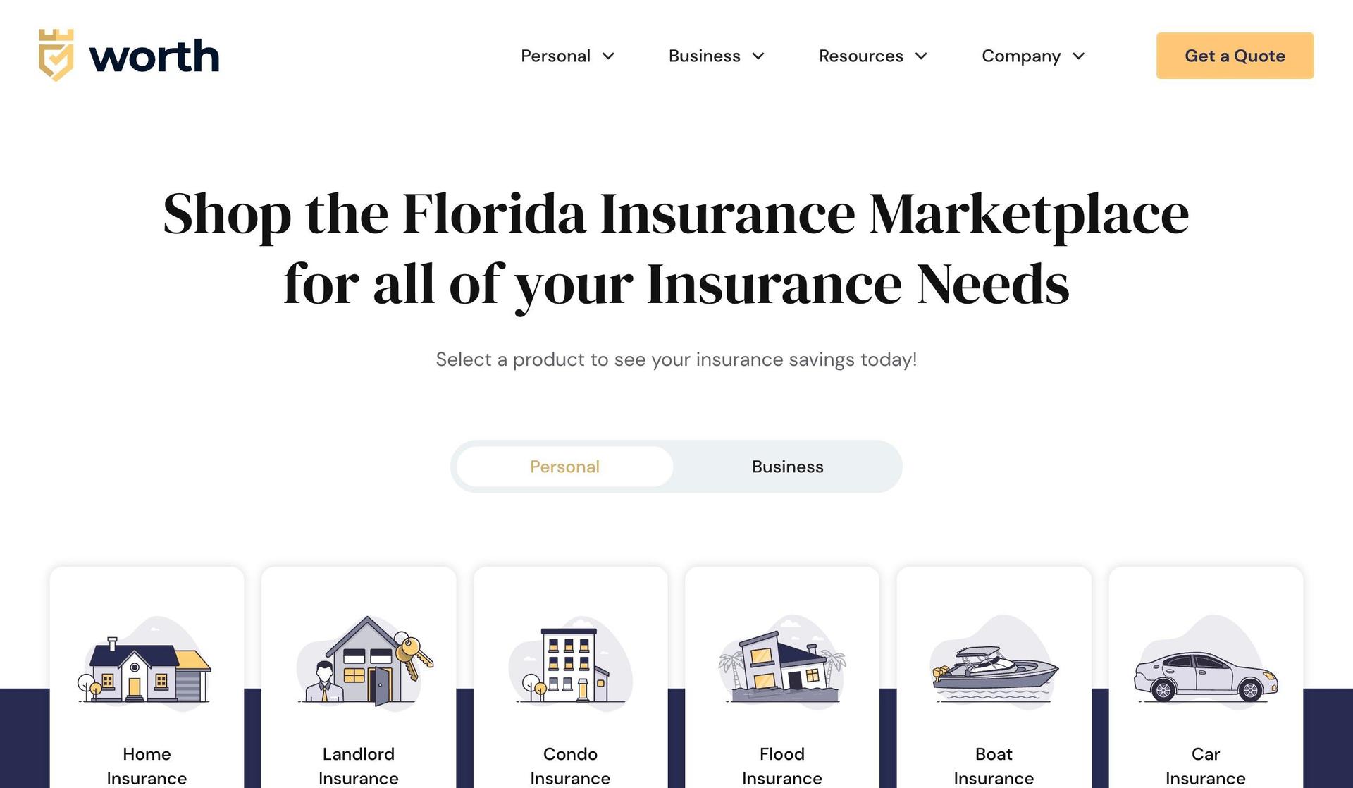 Worth Insurance-insurance agent websites