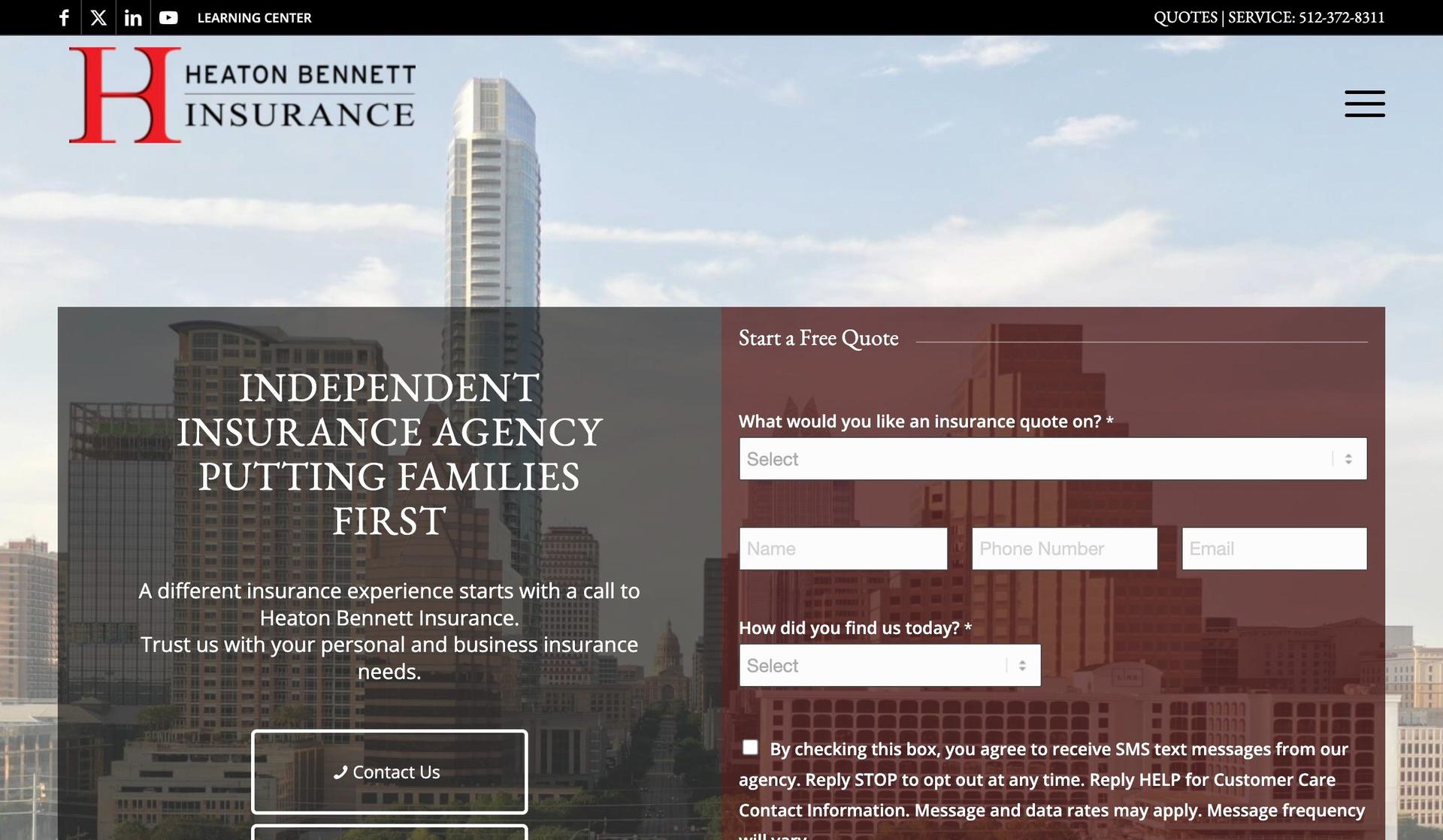 Insure Austin-insurance agent websites