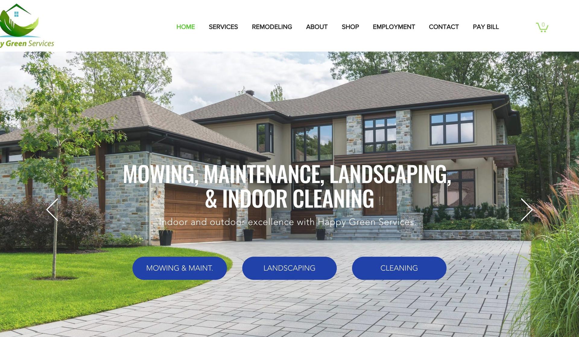 Happy Green Services-landscaping websites