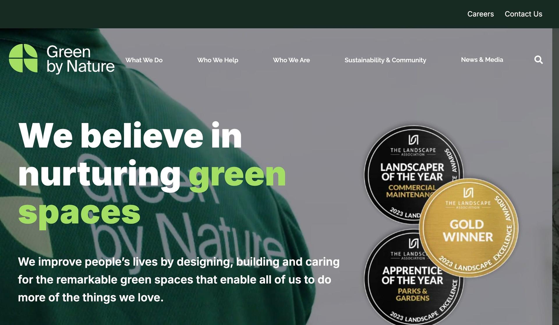 Green by Nature-landscaping websites