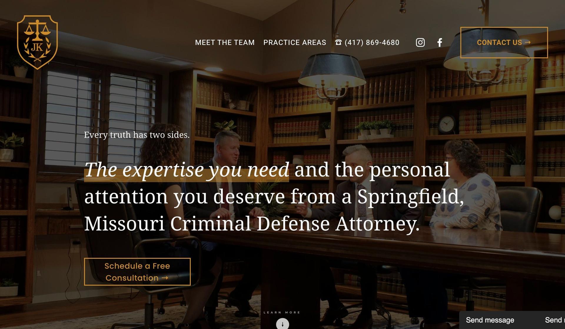 John Kail-law firm websites