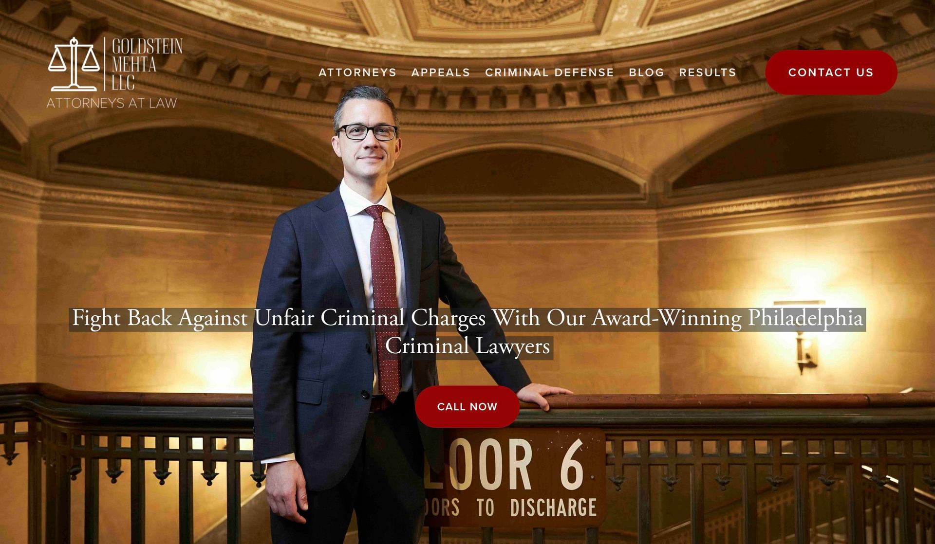 Goldstein Mehta-law firm websites