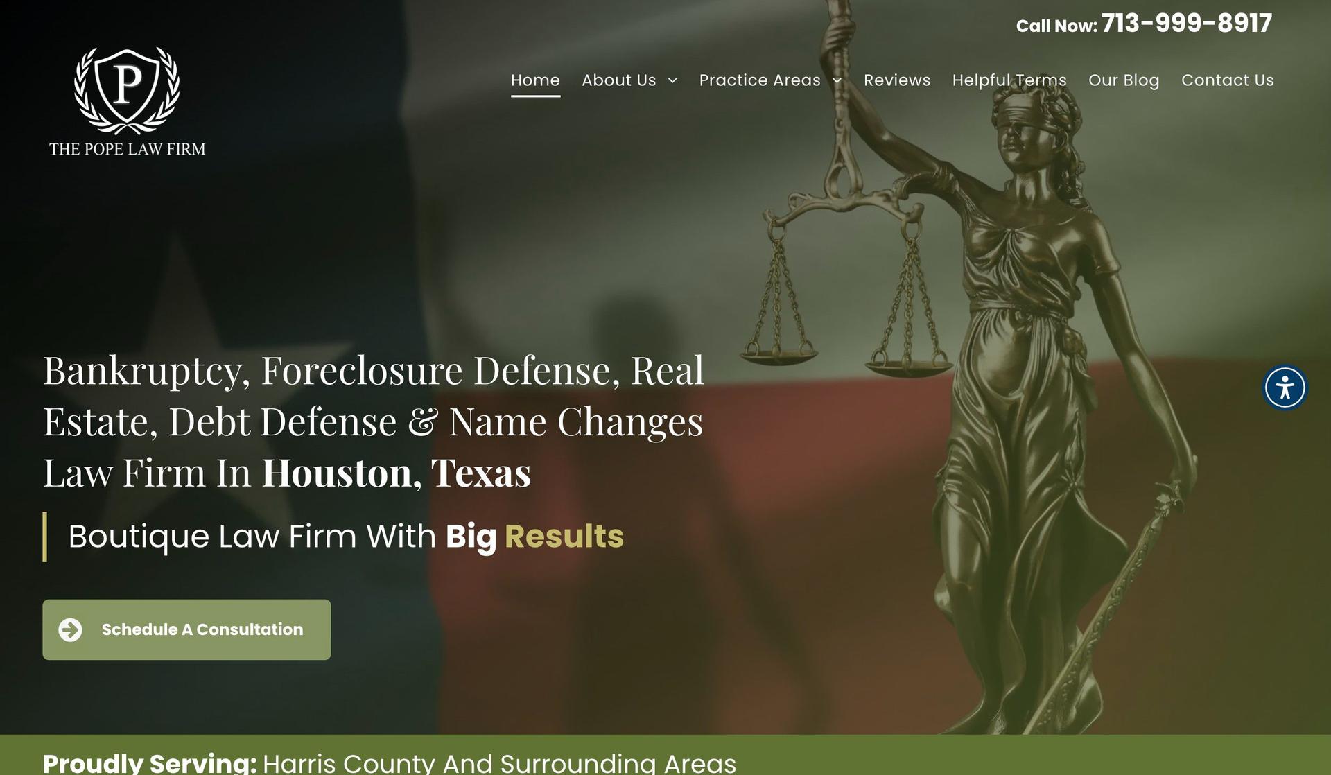 The Pope Law Firm-law firm websites