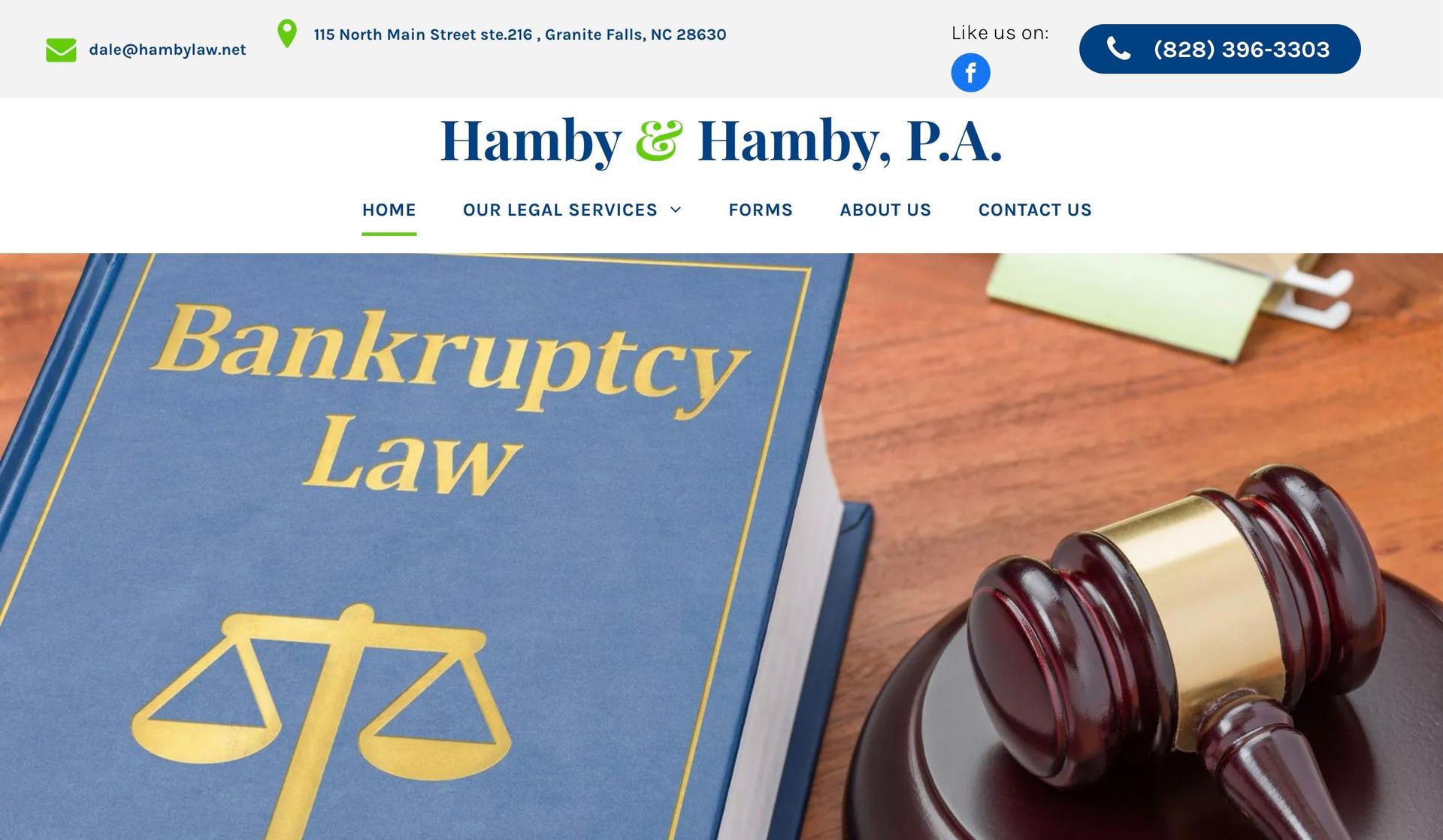 Hamby and Hamby Law-law firm websites