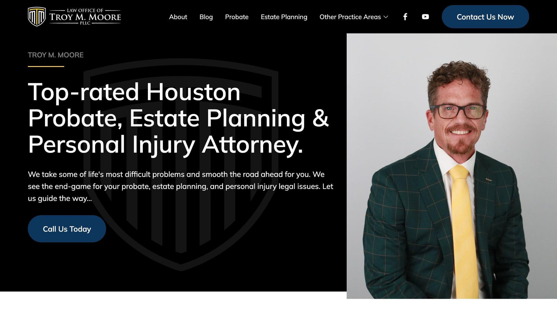 Troy M. Moore-solo law firm websites