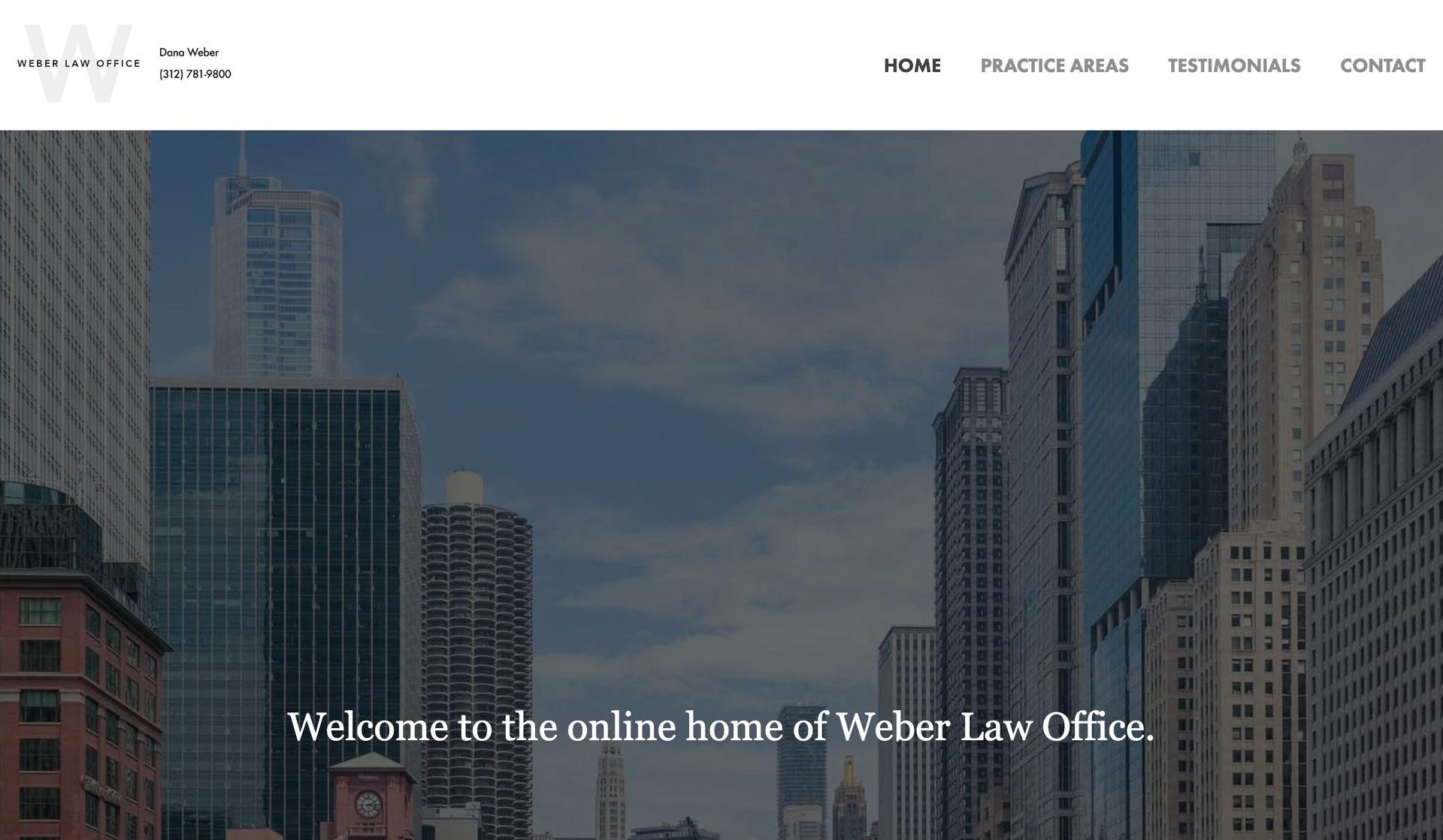 Dana Weber Law-solo law firm websites