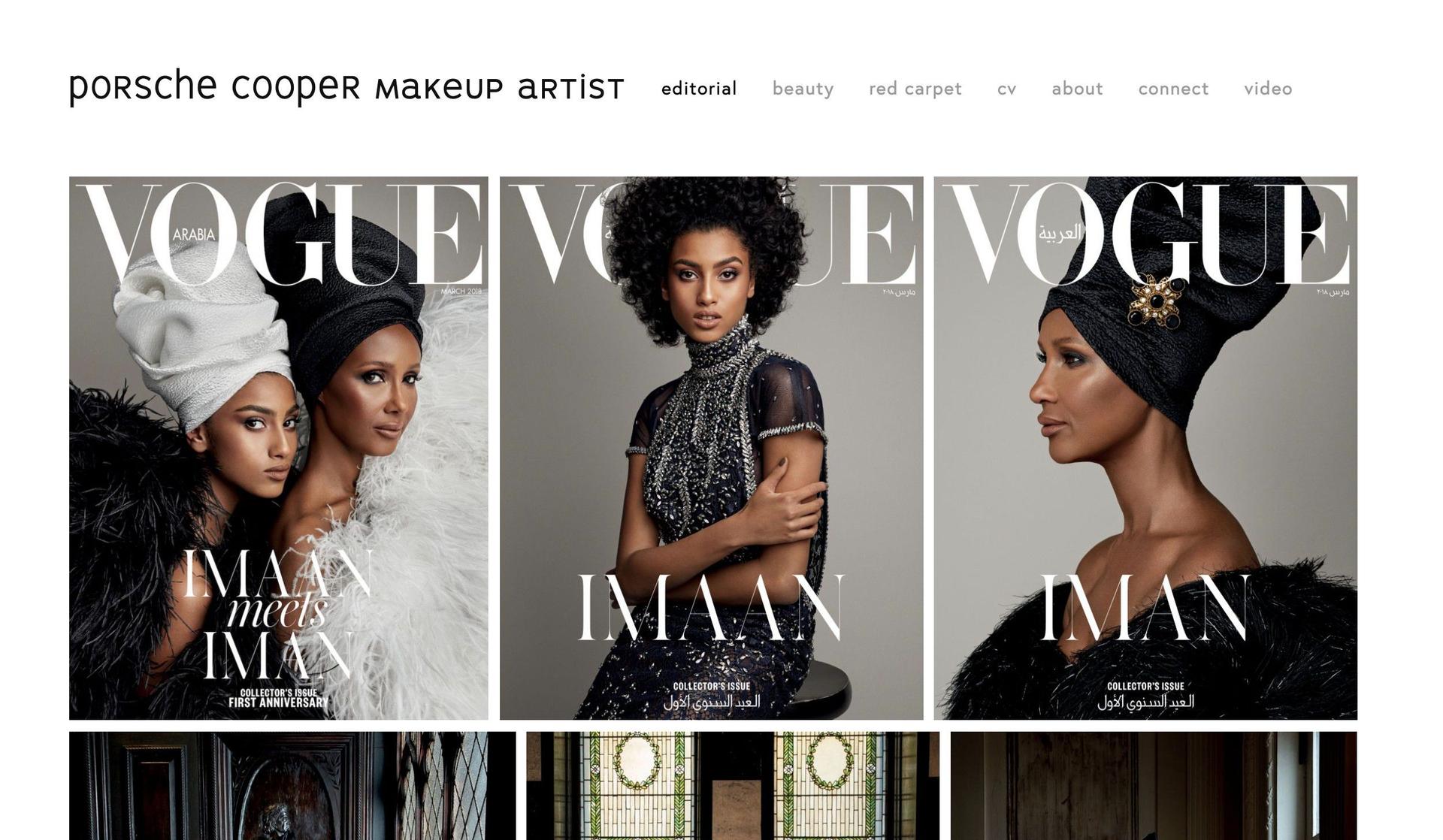Porsche Cooper-makeup artist websites