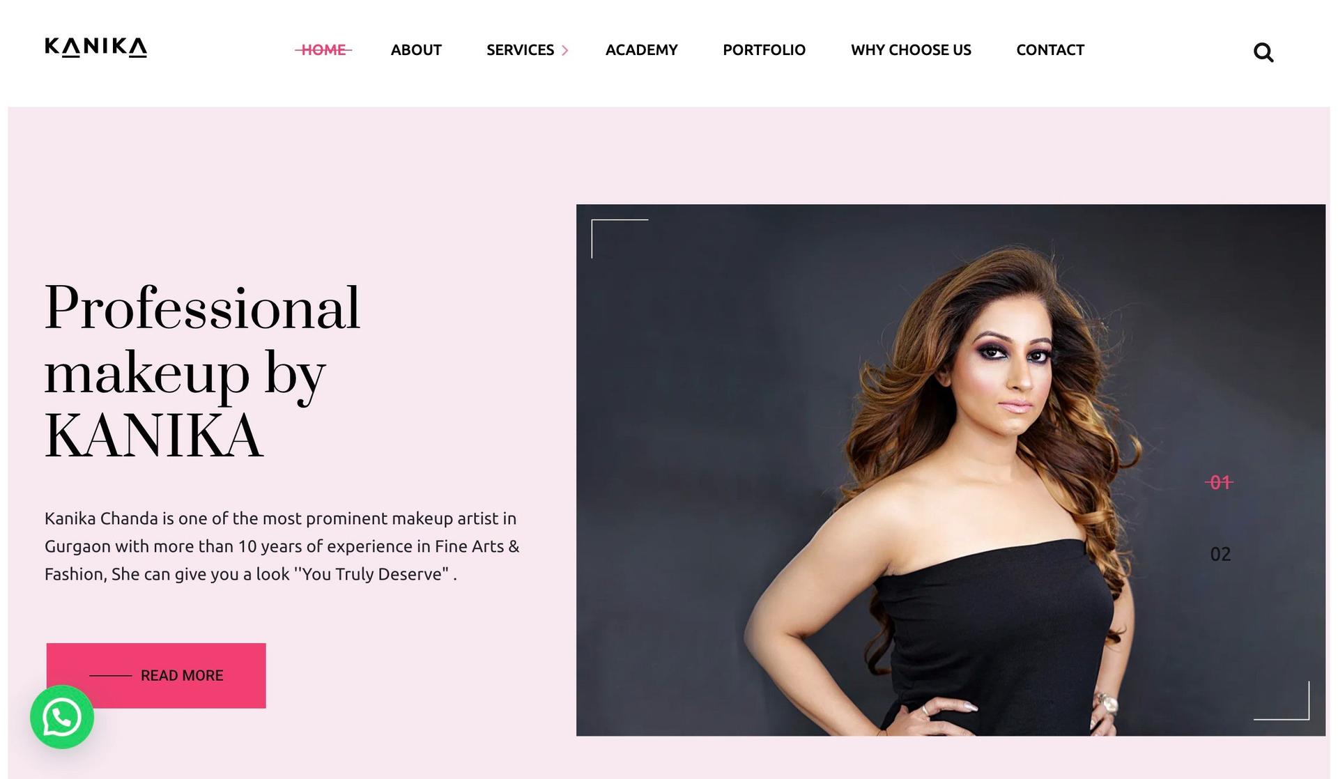 Kanika Chanda-makeup artist websites