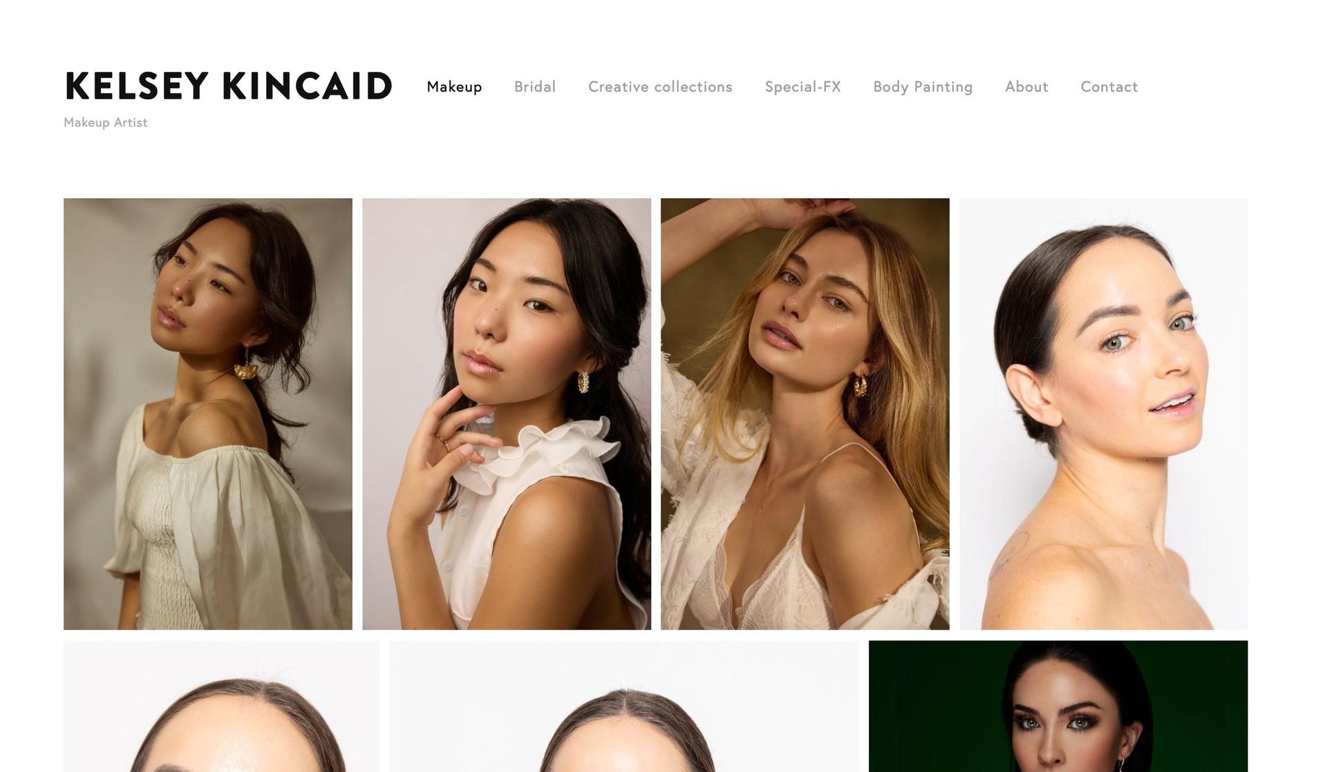 Kelsey Kincaid Makeup-makeup artist websites
