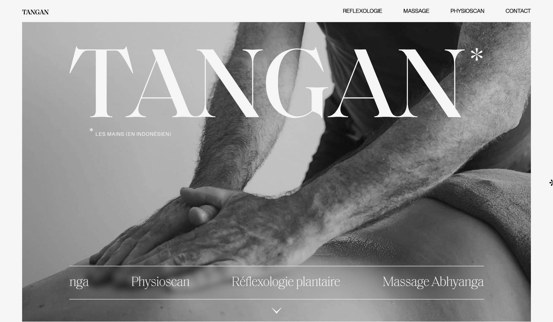 Tangan-black and white websites