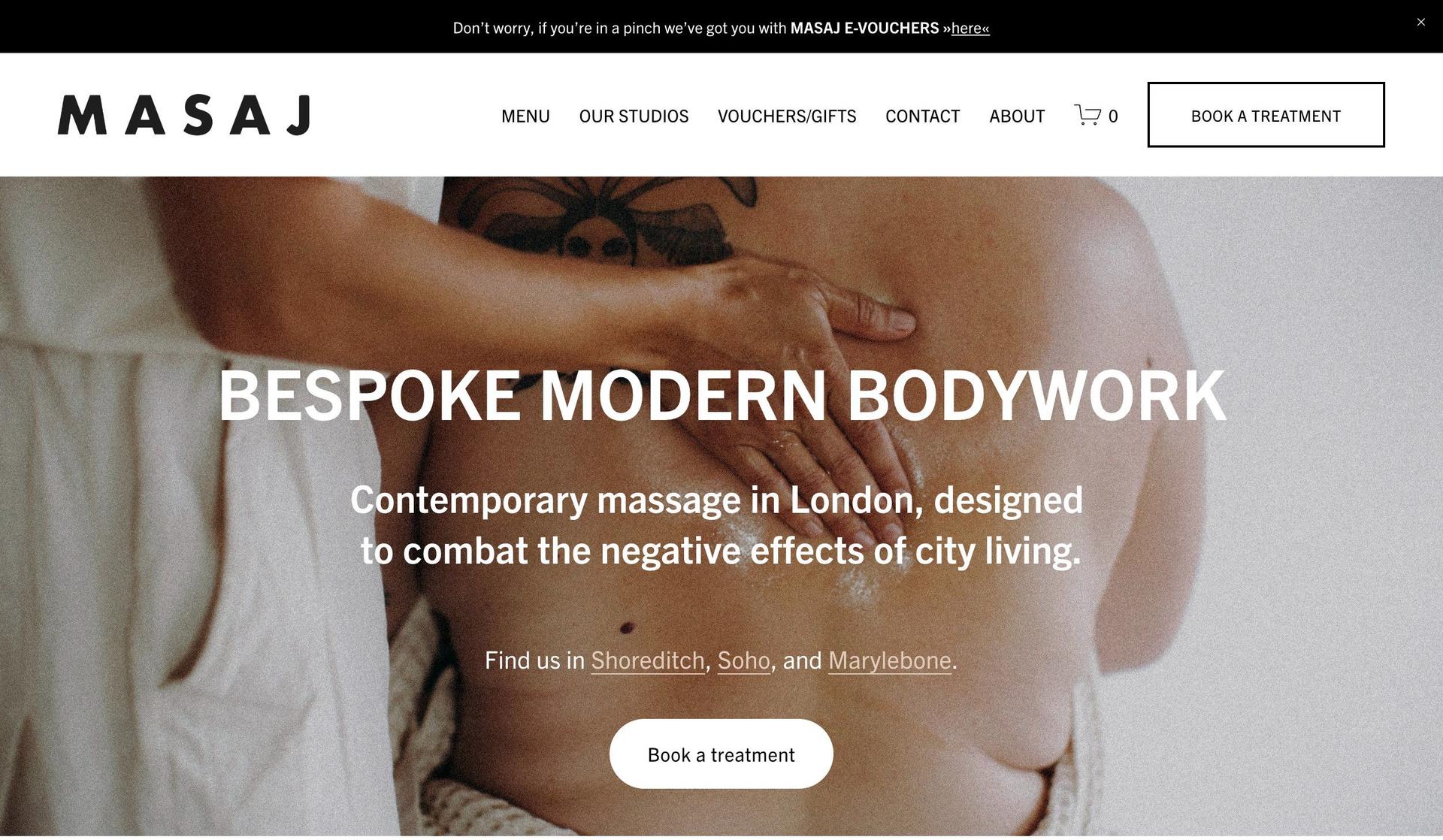 Masaj-massage therapist websites