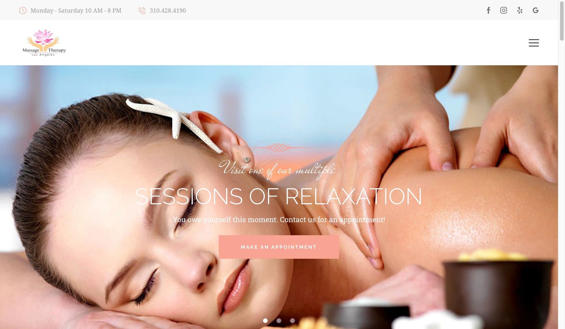 Massage Therapy LA-massage therapist websites