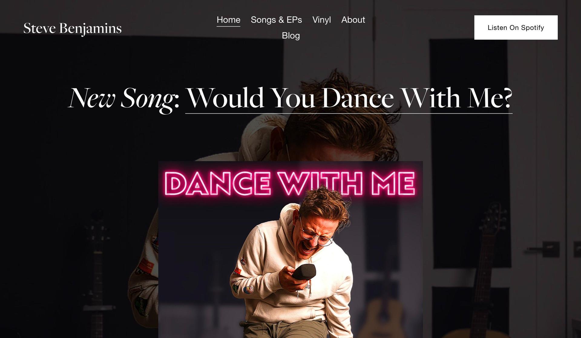 Steve Benjamins-singer websites