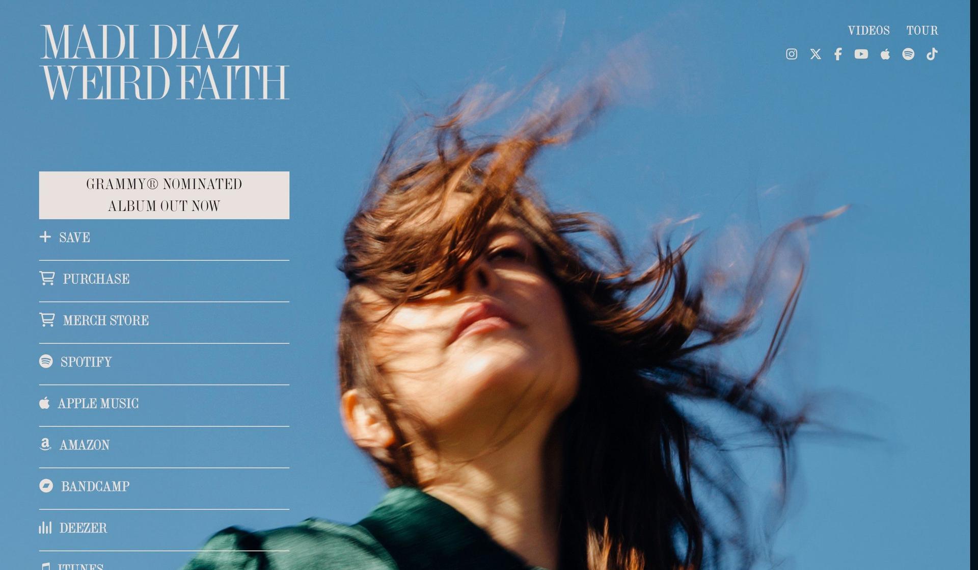 Madi Diaz-musician websites