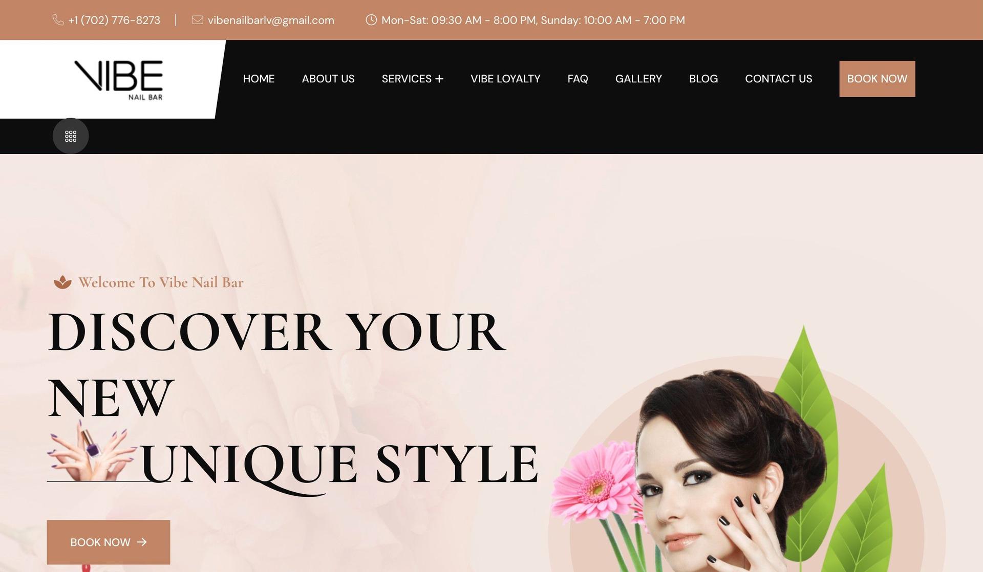 Vibe Nail Bar LV-nail salon websites