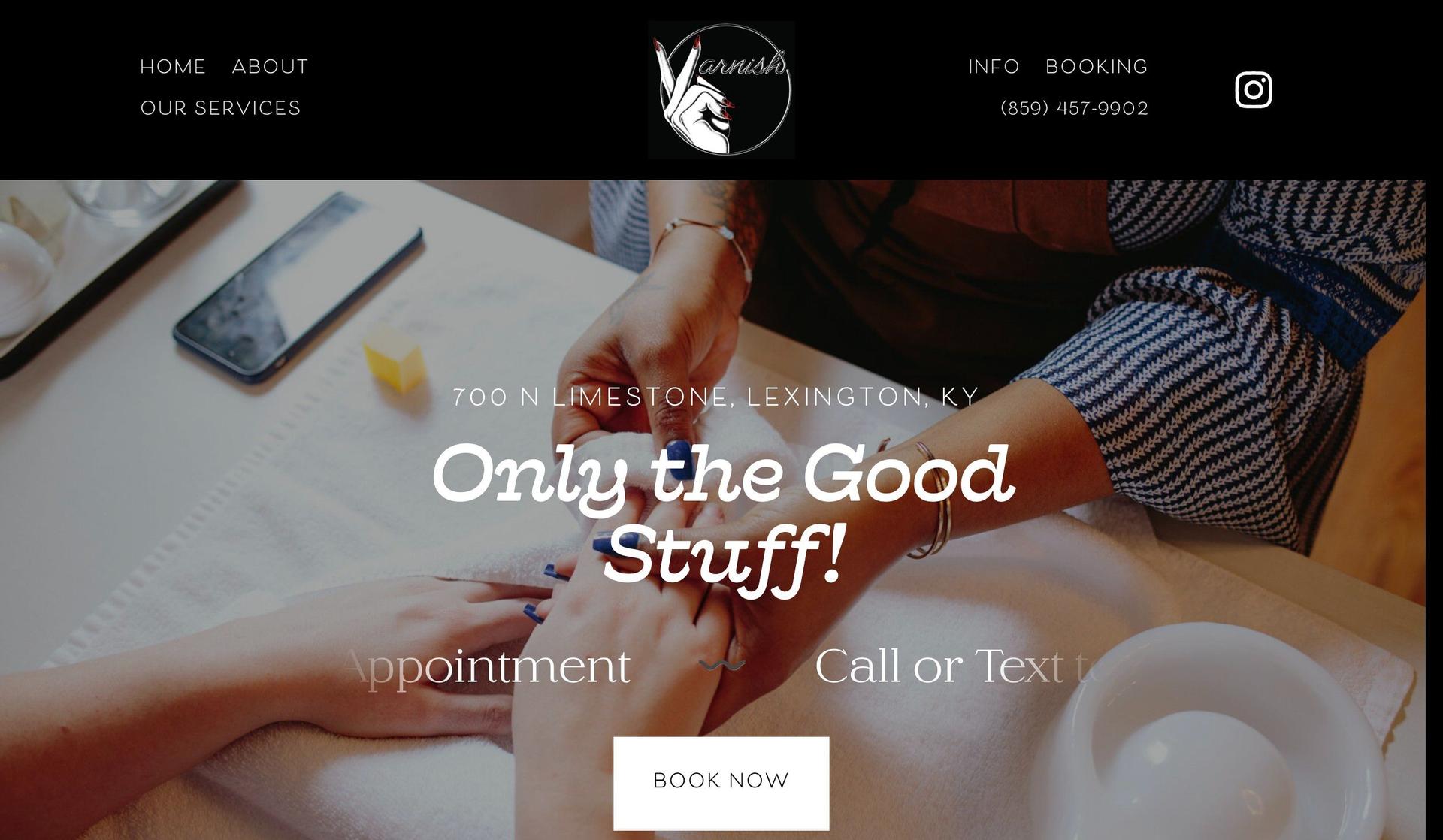 Varnish Nail Shoppe-nail salon websites