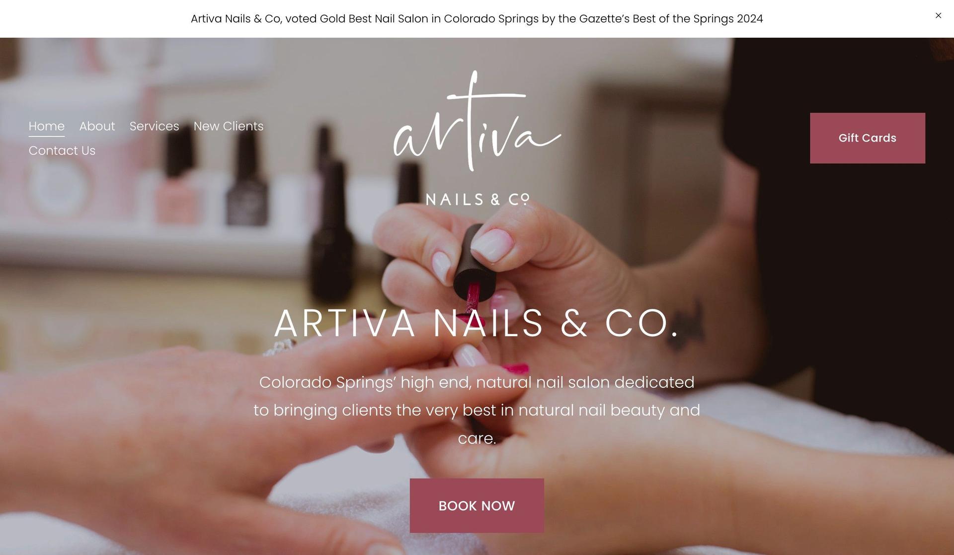 Artiva Nails & Co-nail salon websites