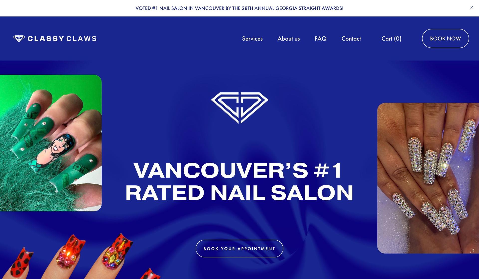 Classy Claws-nail salon websites