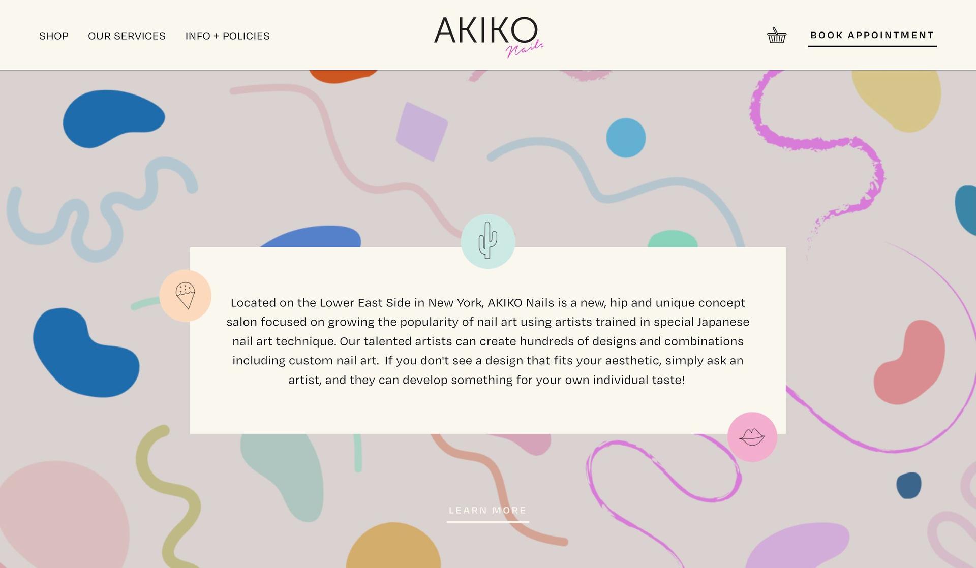 Akiko Nails NYC-nail salon websites