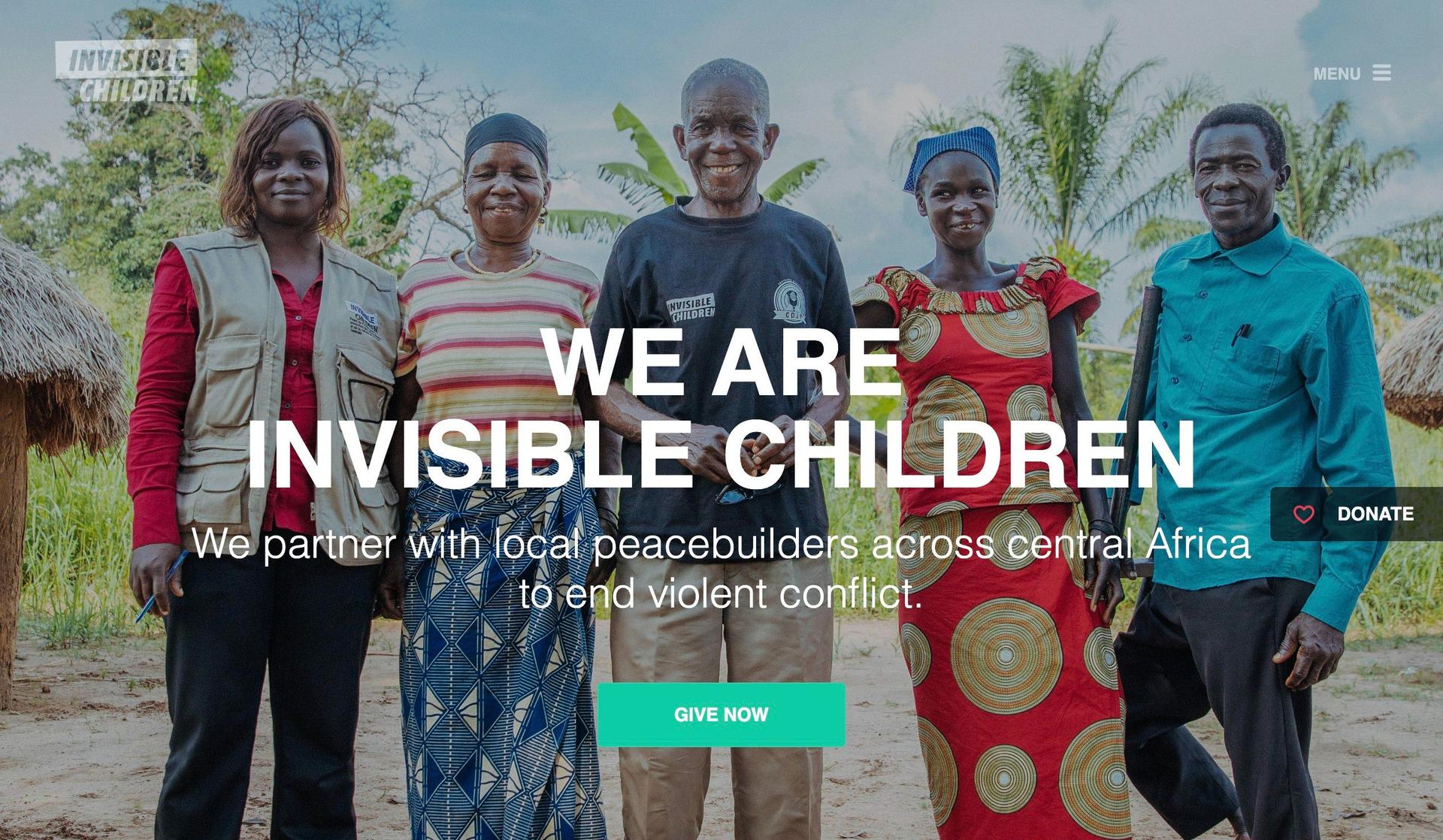 Invisible Children-nonprofit websites