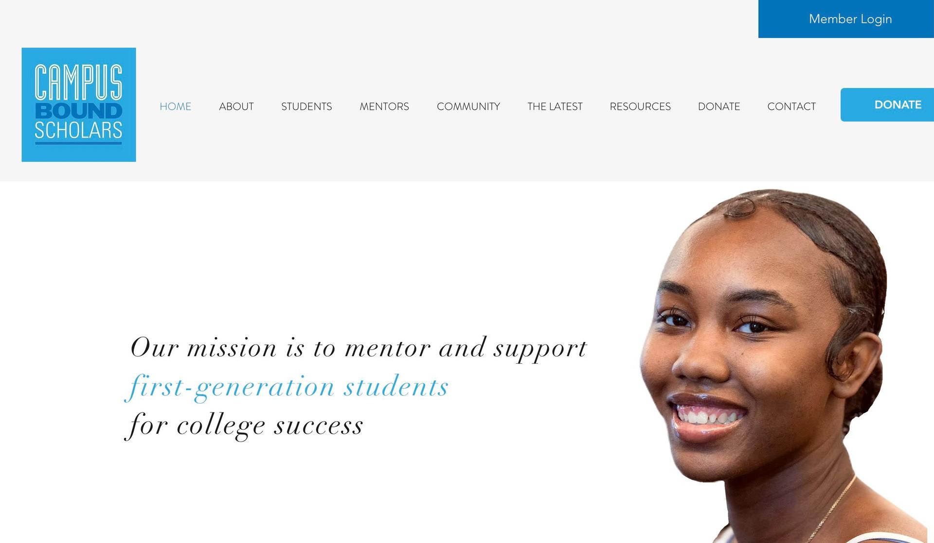 Campus Bound Scholars-nonprofit websites