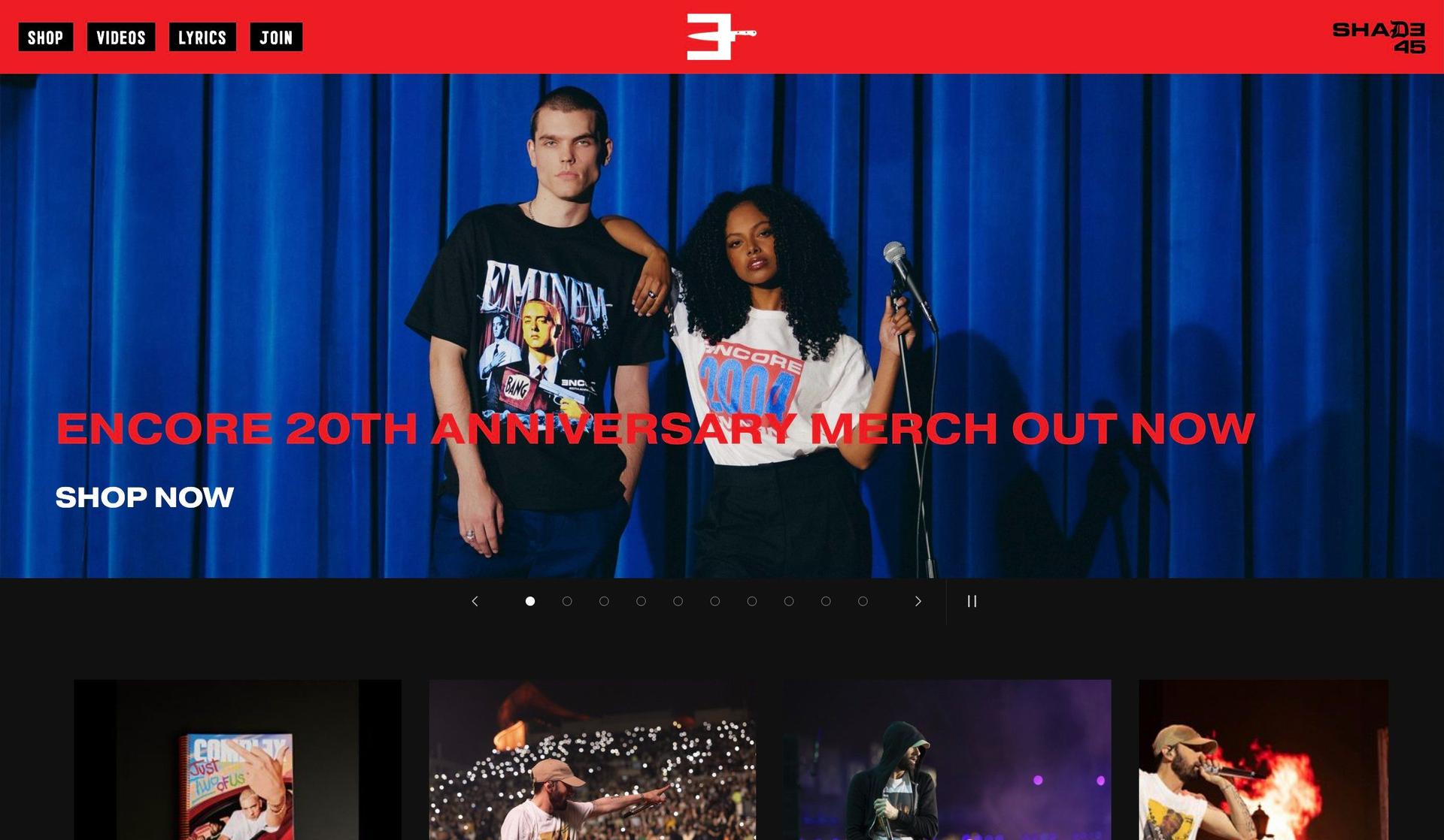 Eminem-musician websites