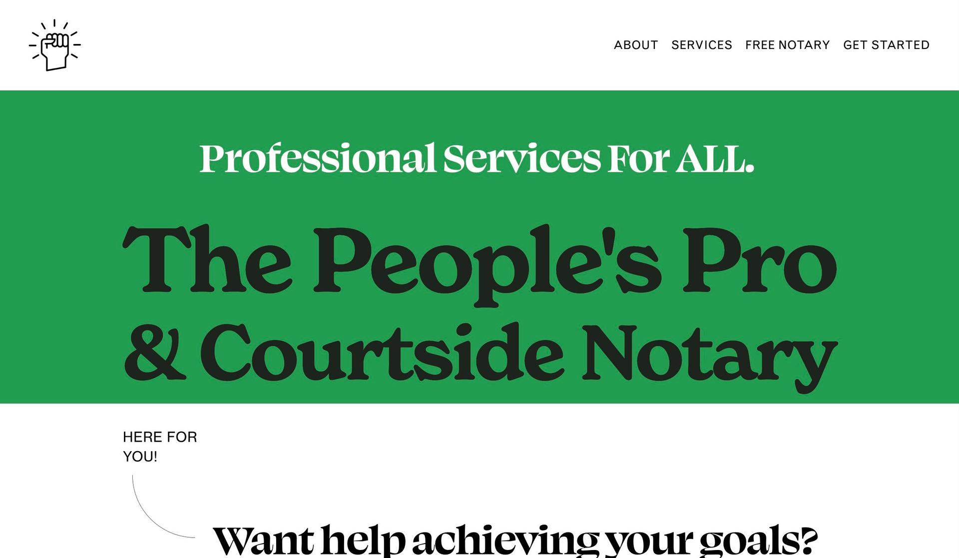 The People's Pro-notary websites
