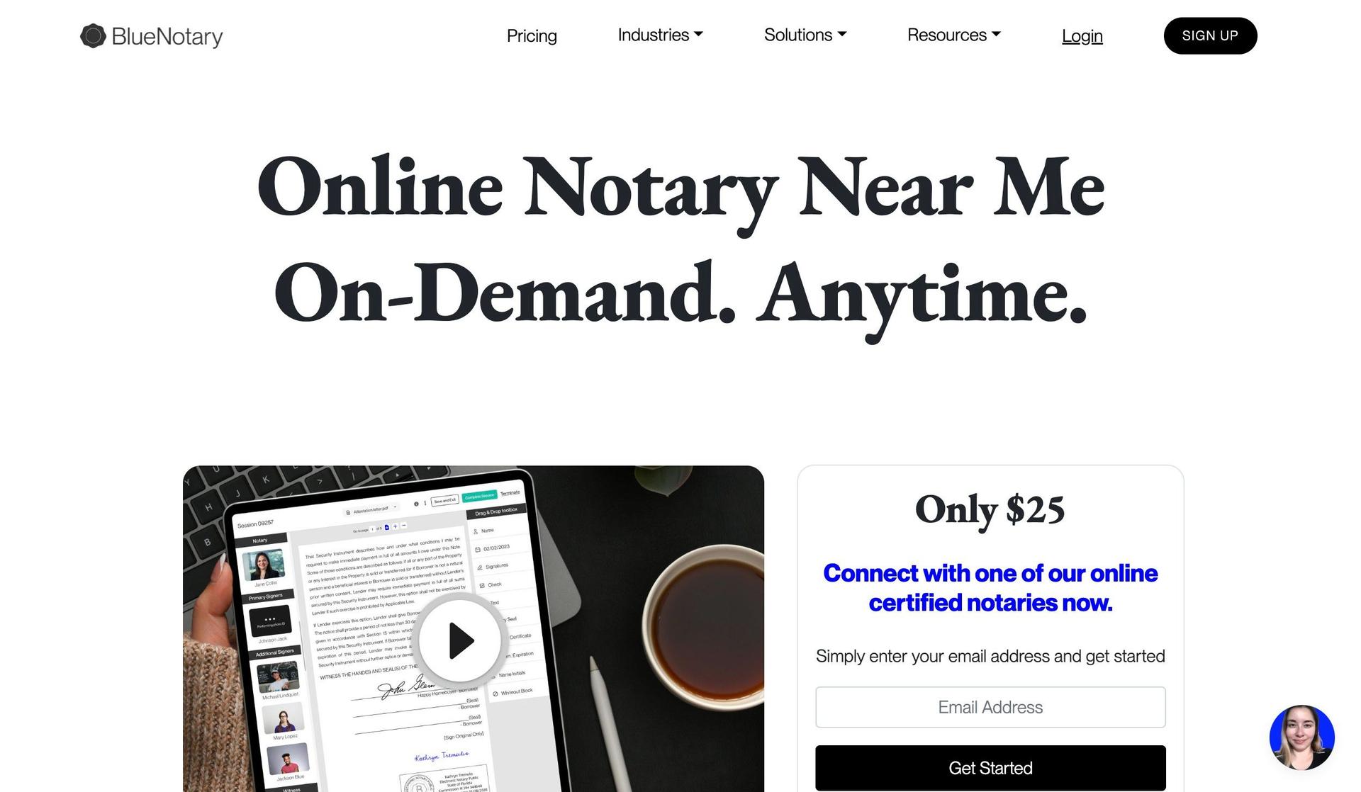 Blue Notary-notary websites