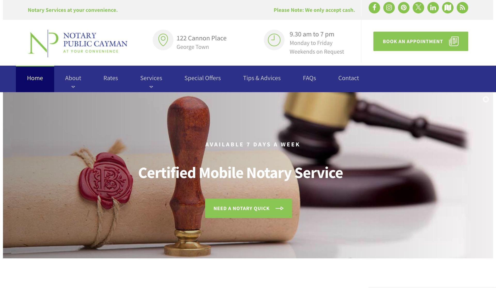 Notary Public Cayman-notary websites