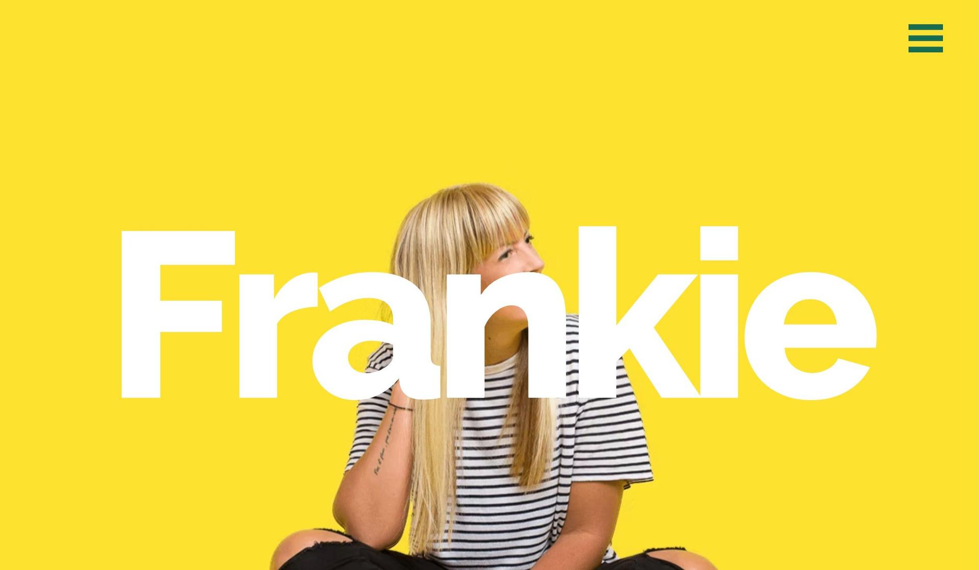 Frankie Ratford-one page website examples